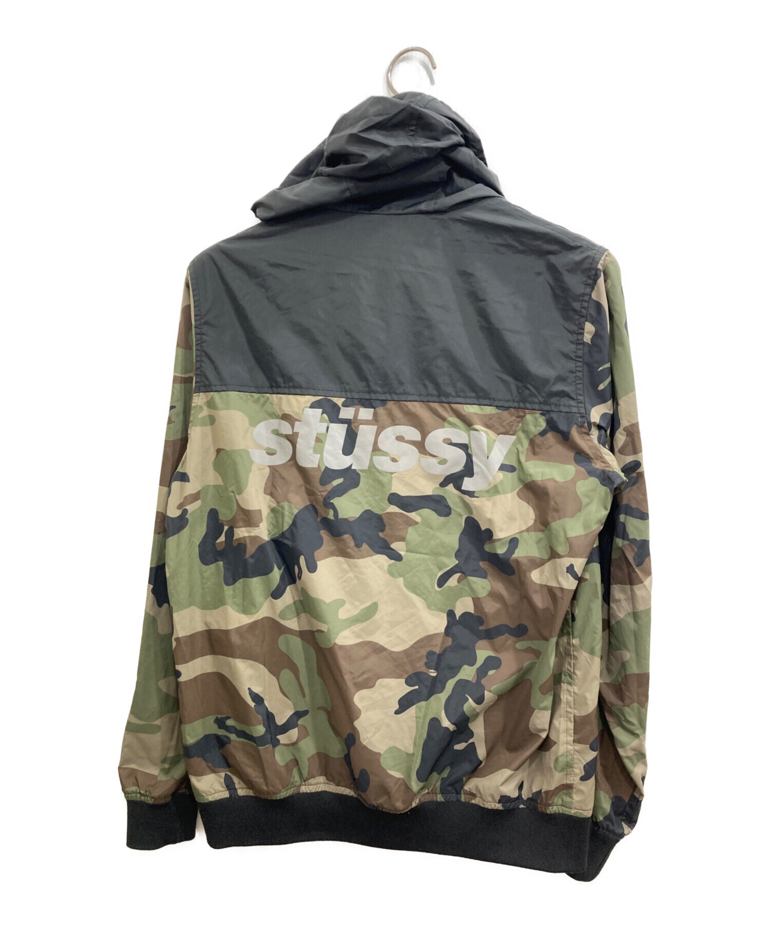 中古・古着通販】stussy (ステューシー) カモ柄ナイロンジャケット