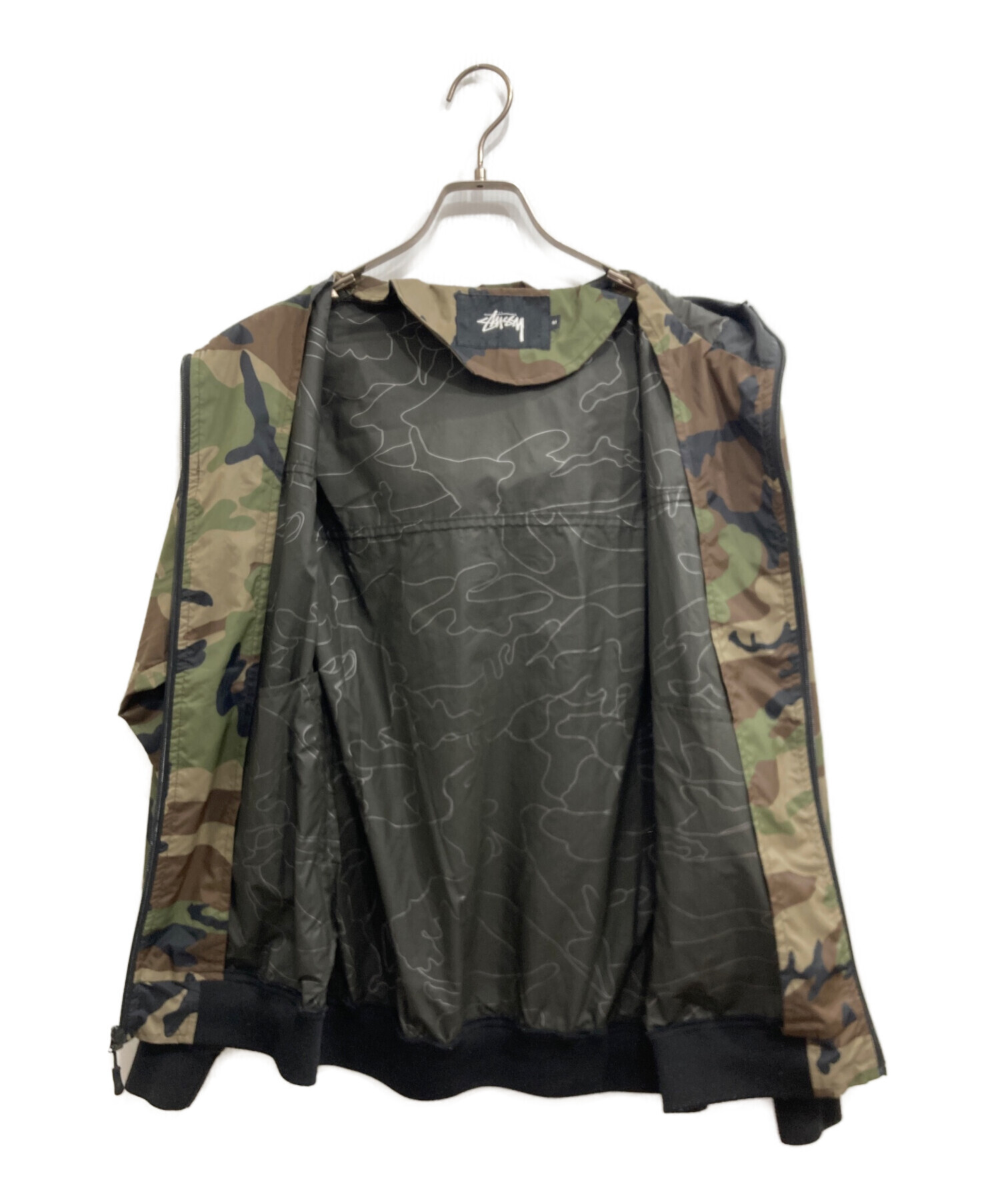 中古・古着通販】stussy (ステューシー) カモ柄ナイロンジャケット