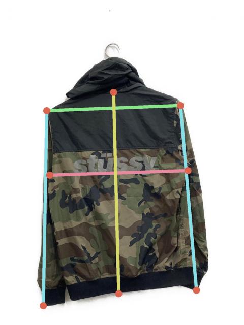 中古・古着通販】stussy (ステューシー) カモ柄ナイロンジャケット