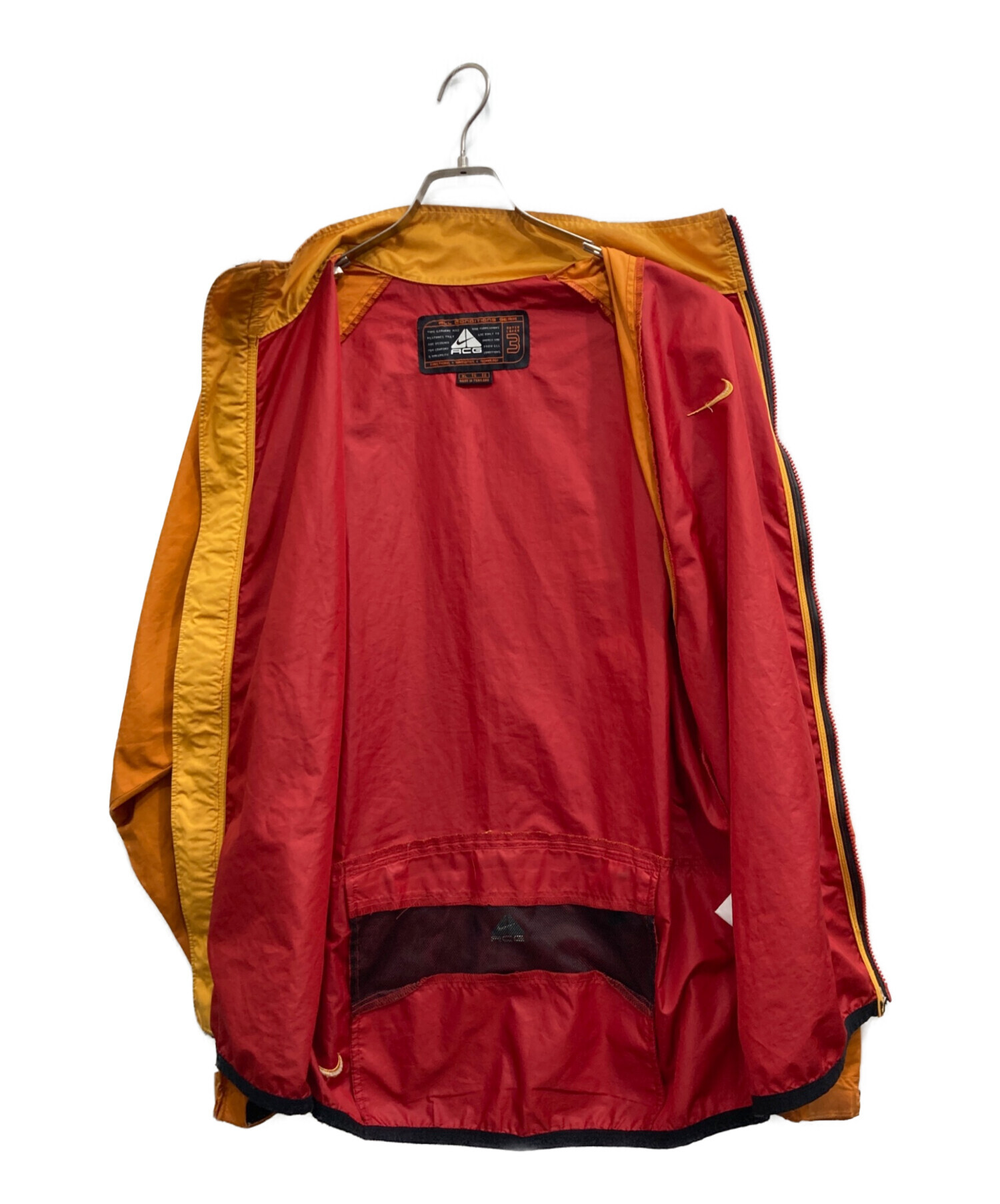NIKE ACG ナイロンジャケット red×yellow 90s 00s 中古・古着通販】NIKE ACG (ナイキエーシージー) 90s ナイロン