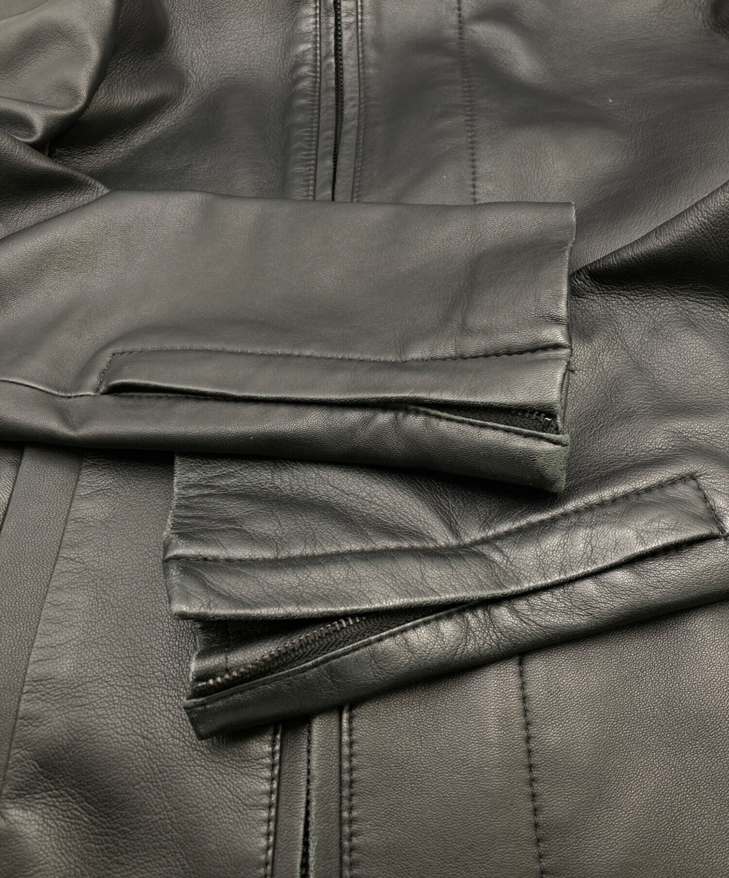 中古・古着通販】Calvin Klein (カルバンクライン) ダブルジップレザー