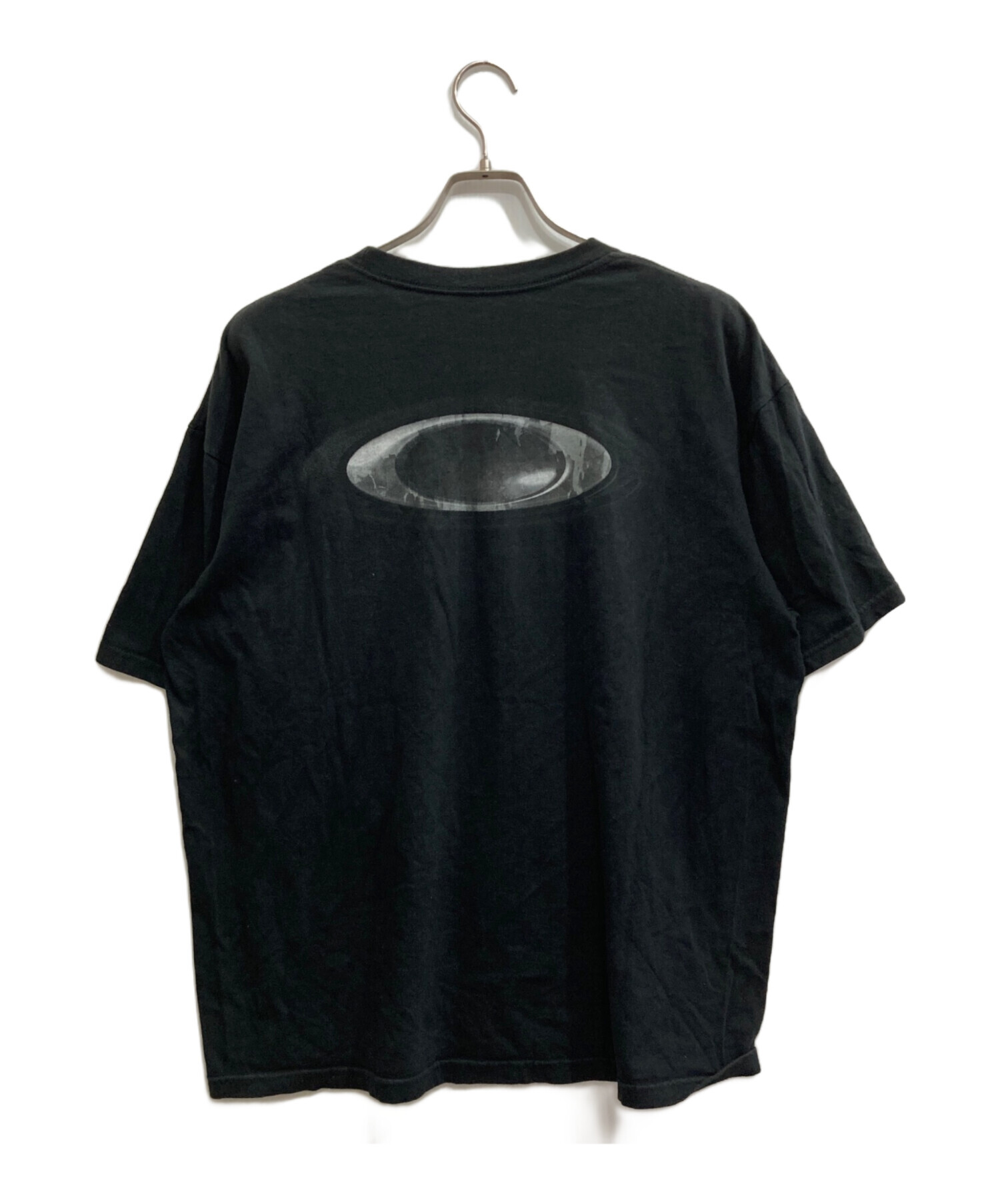 オークリーの中古衣料品 中古・古着通販】OAKLEY (オークリー) ロゴプリントTシャツ ブラック