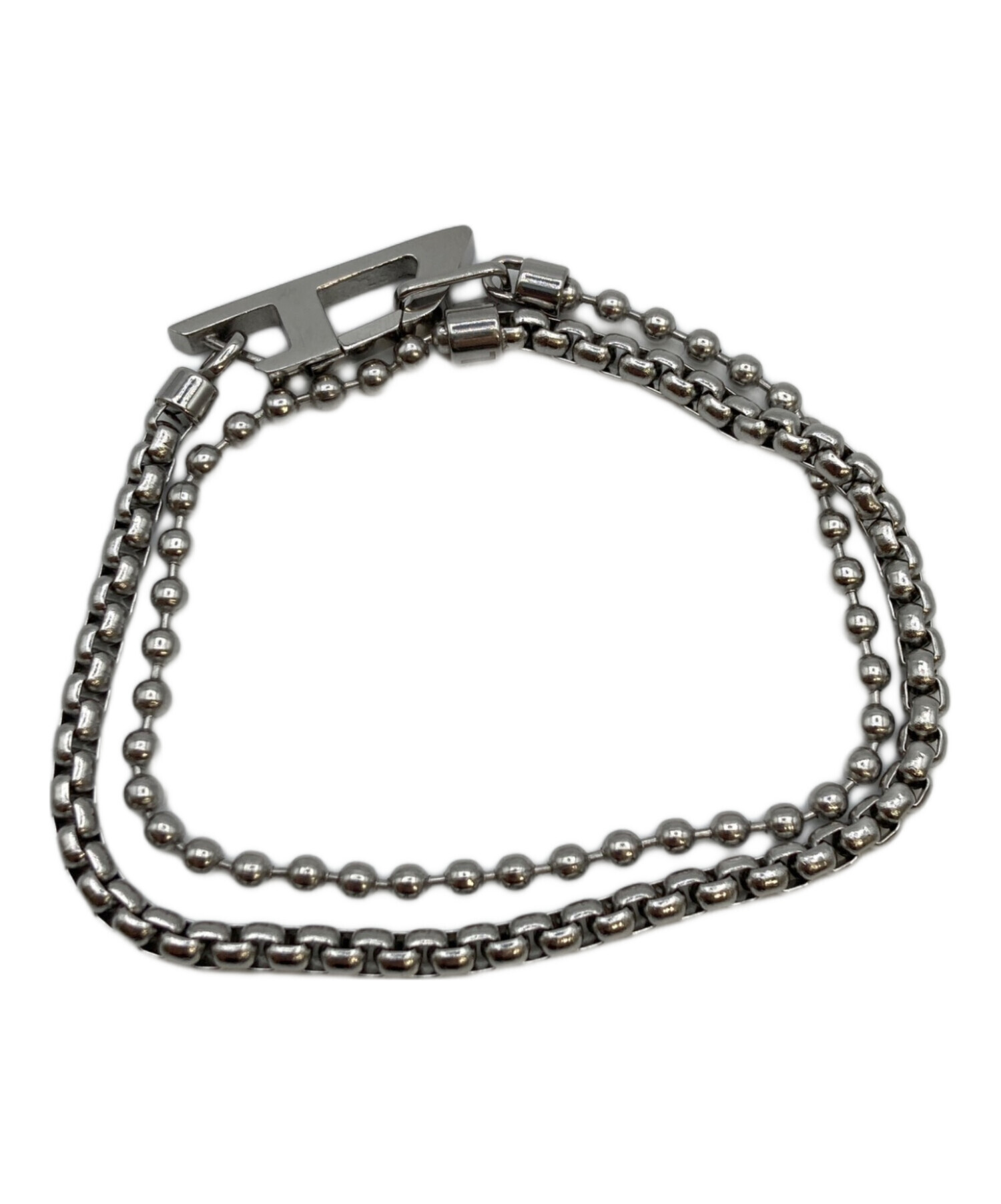 中古・古着通販】DIESEL (ディーゼル) 2連チェーンブレスレット