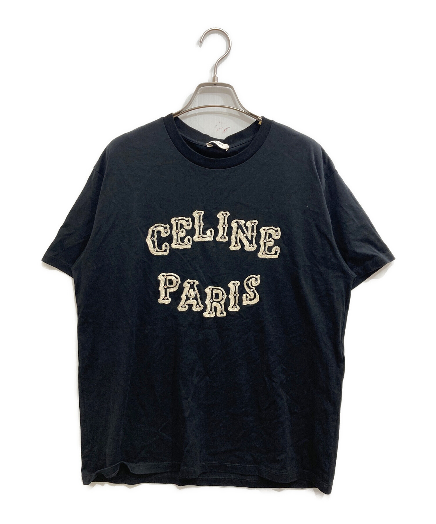 中古・古着通販】CELINE (セリーヌ) ラインストーンロゴルーズフィット