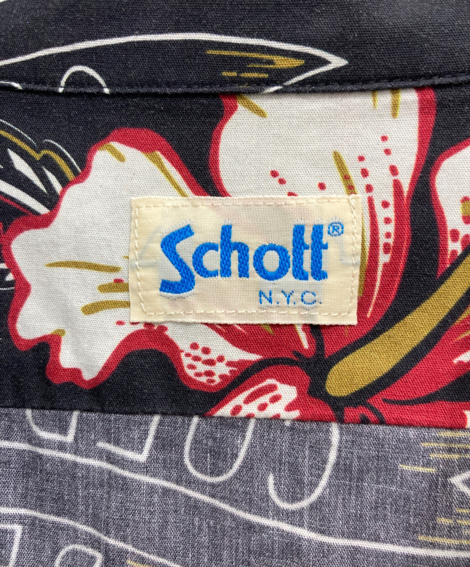 中古・古着通販】Schott (ショット) RANDOM SKULL アロハシャツ