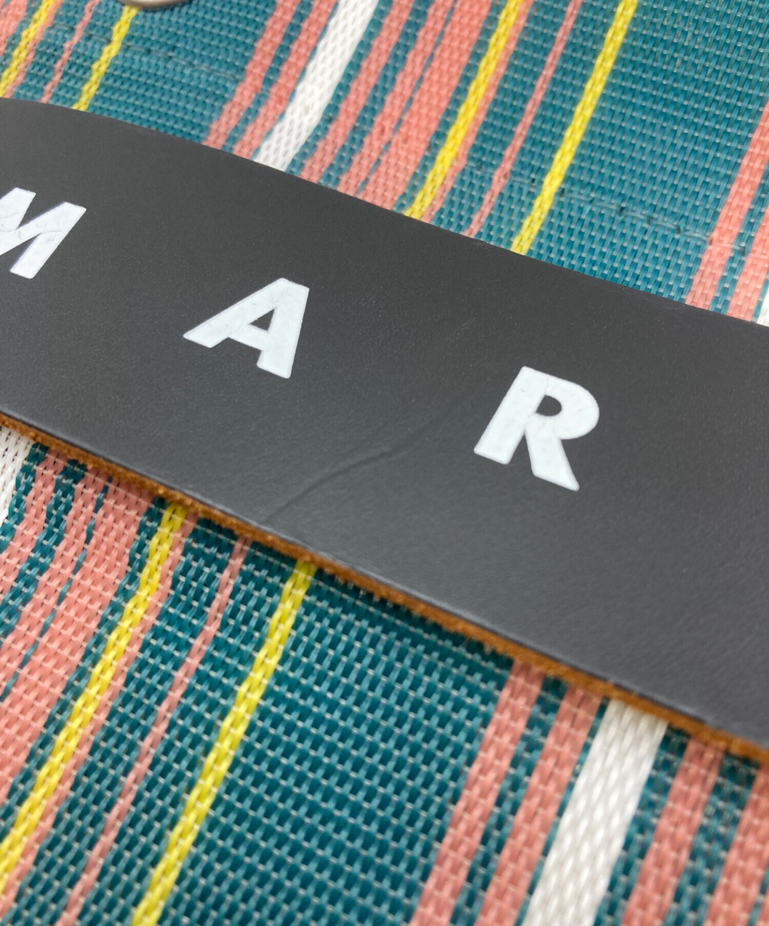 中古・古着通販】MARNI (マルニ) フラワーカフェ ストライプバッグ
