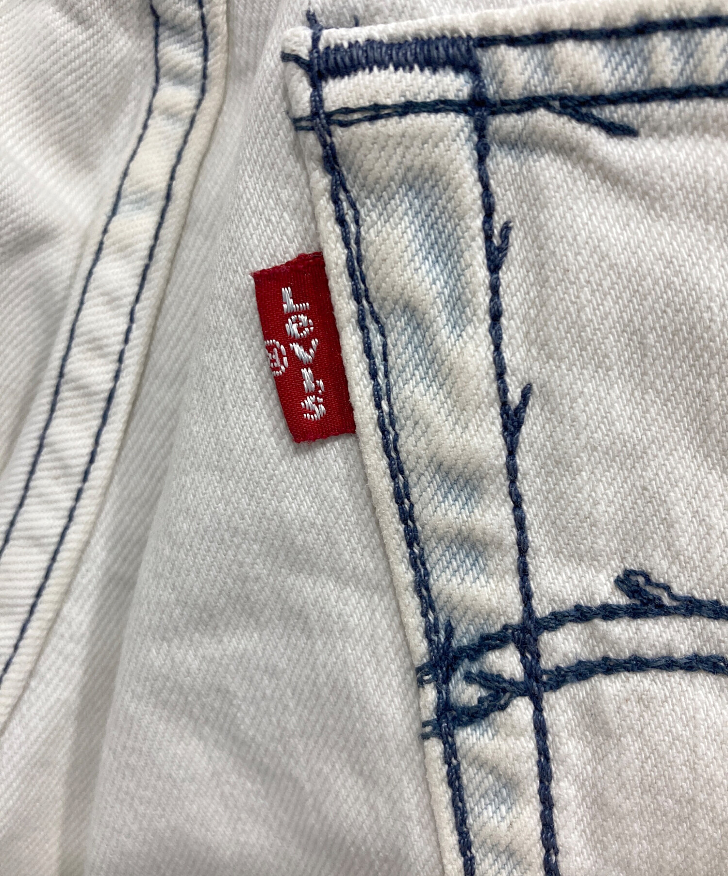 中古・古着通販】LEVI'S (リーバイス) 501デニムパンツ ホワイト