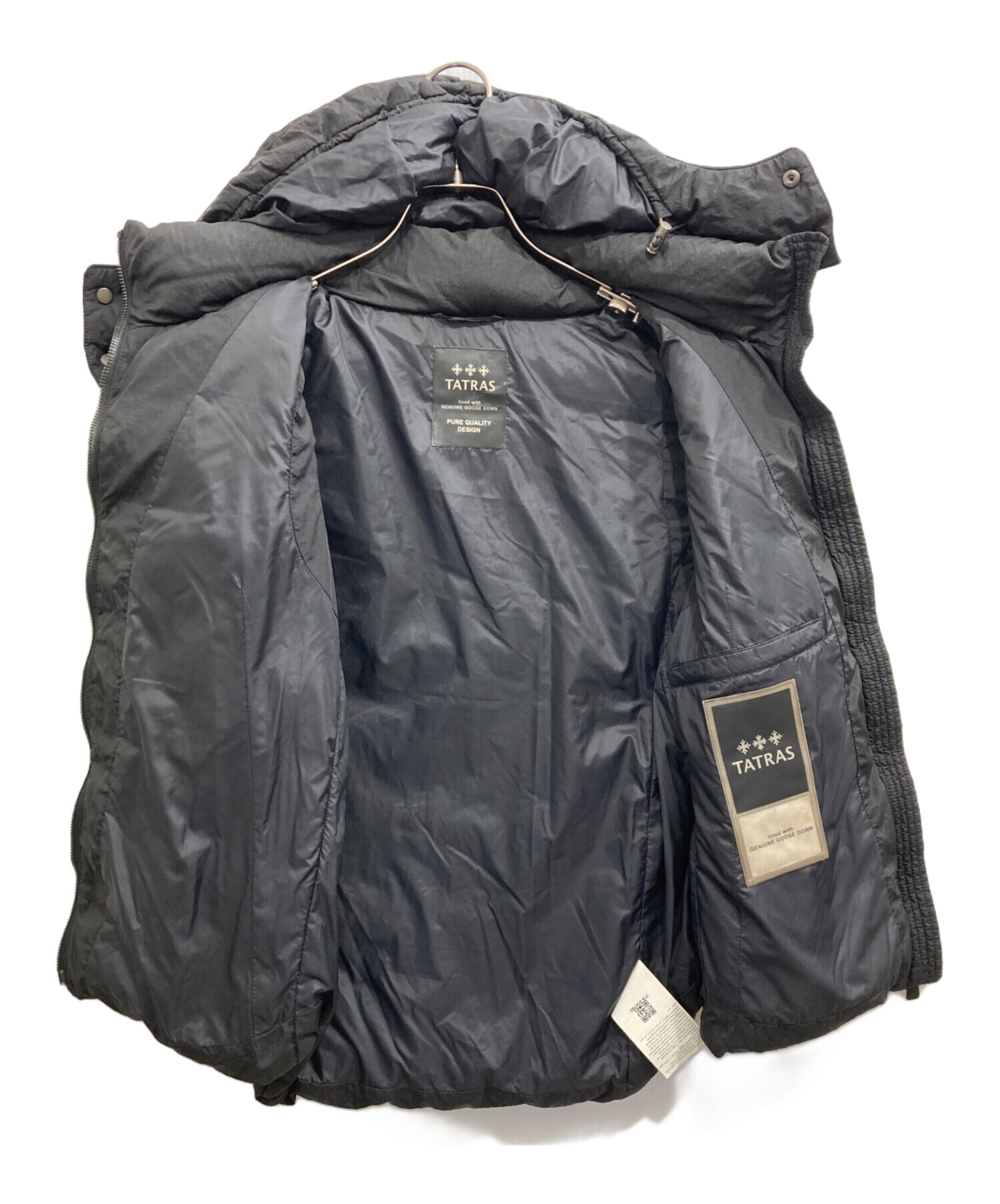 中古・古着通販】TATRAS (タトラス) CURONEダウンベスト ブラック