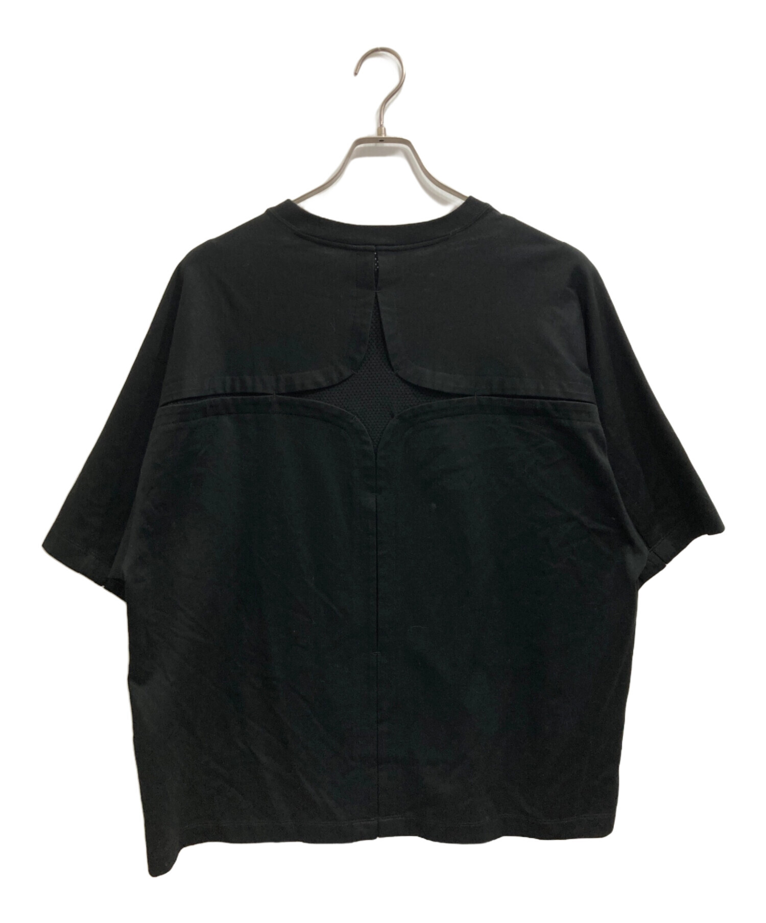 中古・古着通販】ROTOL (ロトル) CROSS MESH TEE ブラック サイズ:3
