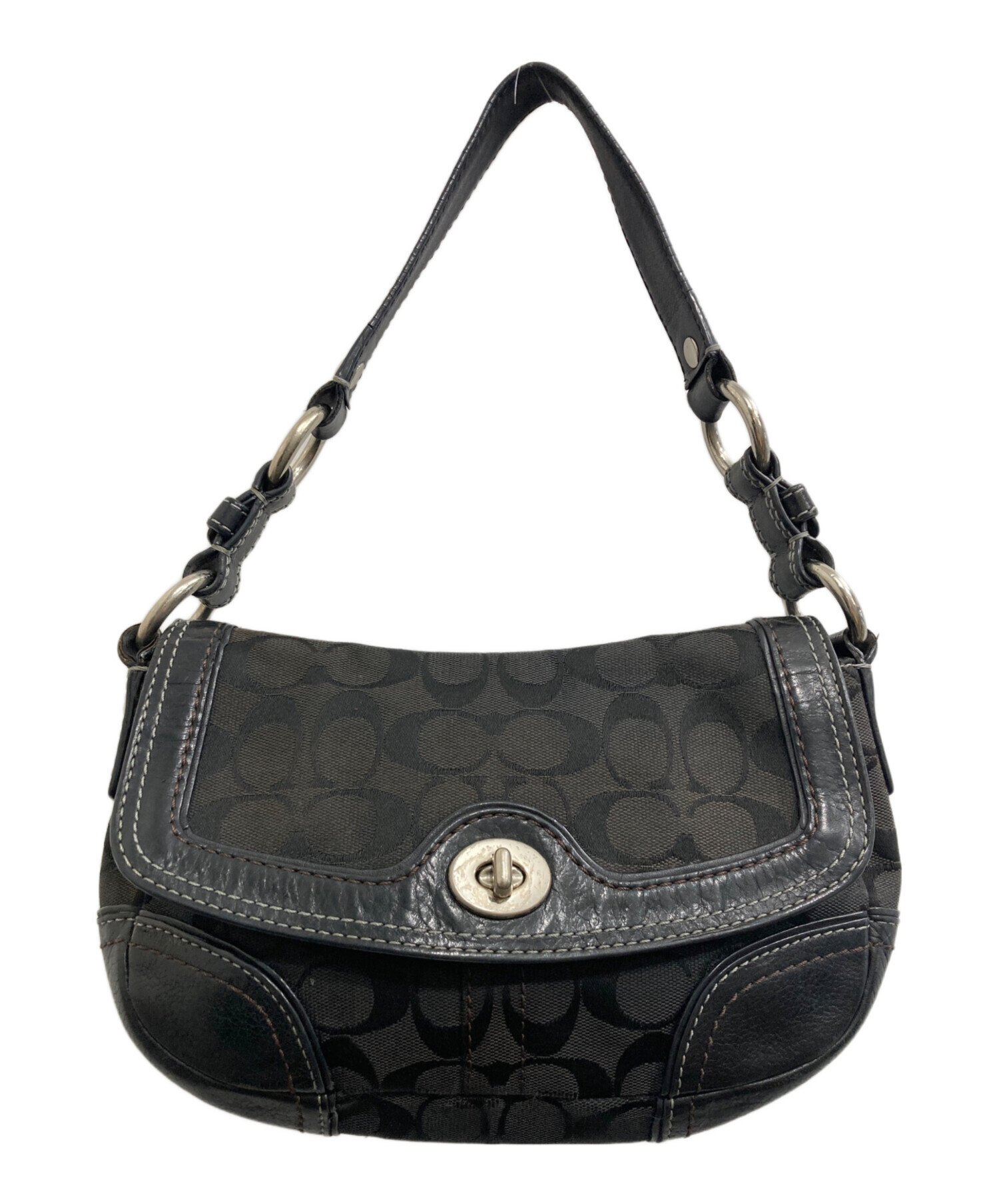 中古・古着通販】COACH (コーチ) ワンハンドバッグ グレー｜ブランド