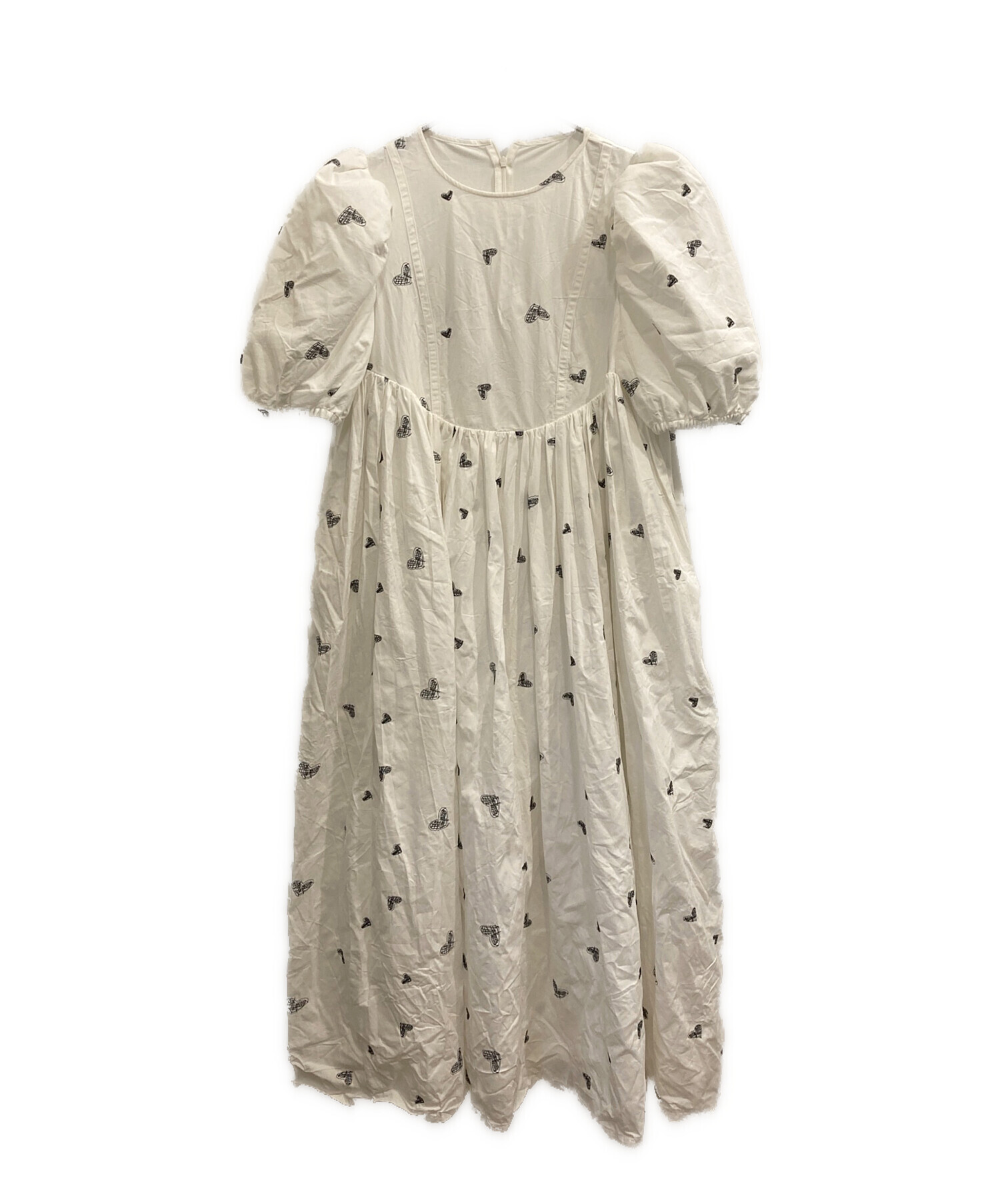 中古・古着通販】Bibiy. (ビビィ) EMILY HEART DRESS ホワイト サイズ