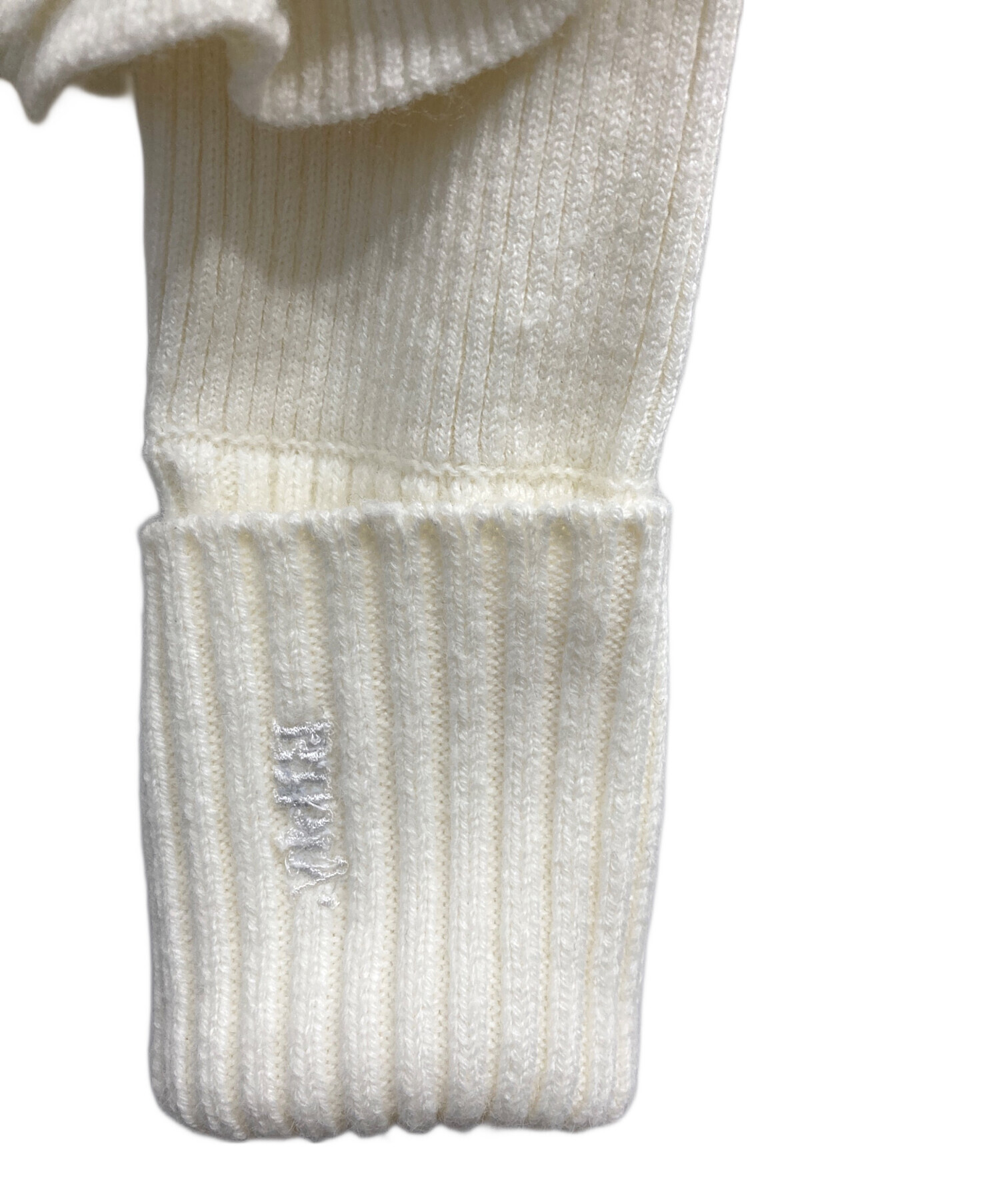 中古・古着通販】Bibiy. (ビビィ) FLORENTINA FRILL KNIT アイボリー