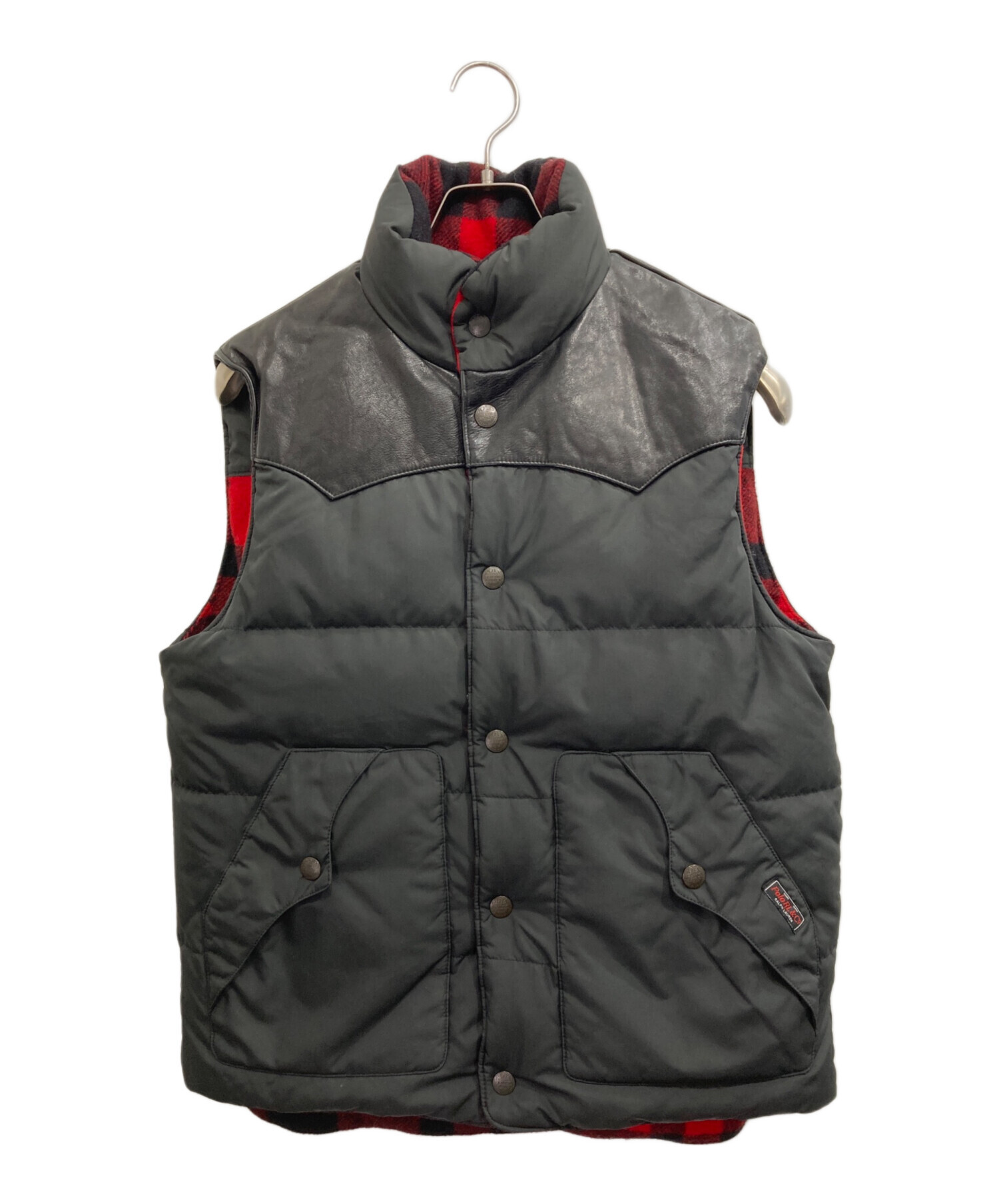 美品・リバーシブ　Polo by Ralph Lauren　ダウンベスト 中古・古着通販】POLO RALPH LAUREN (ポロ・ラルフローレン) レザー