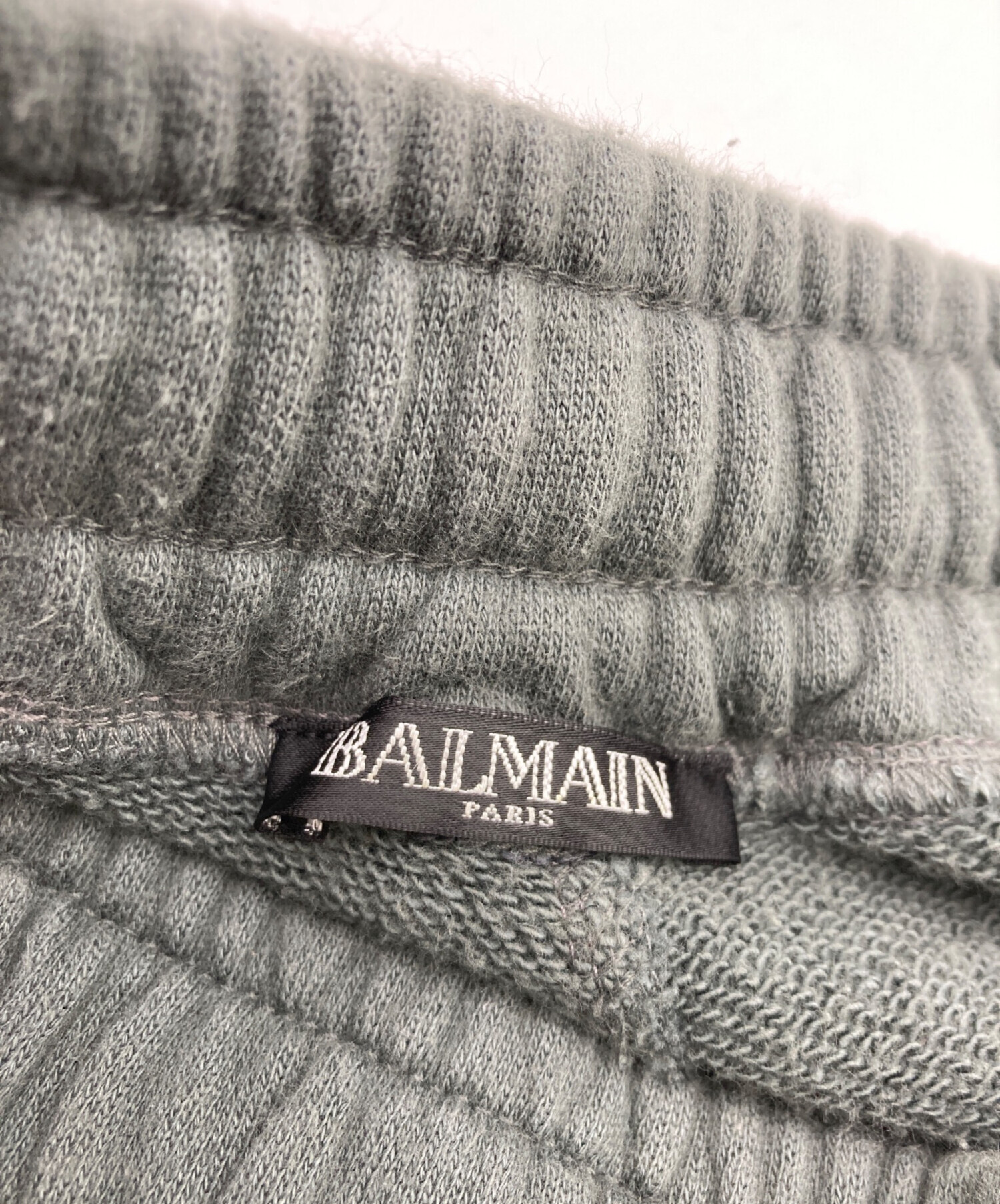 BALMAIN ジップバイカースウェット L YA0071 中古・古着通販】BALMAIN (バルマン) スウェットバイカーパンツ