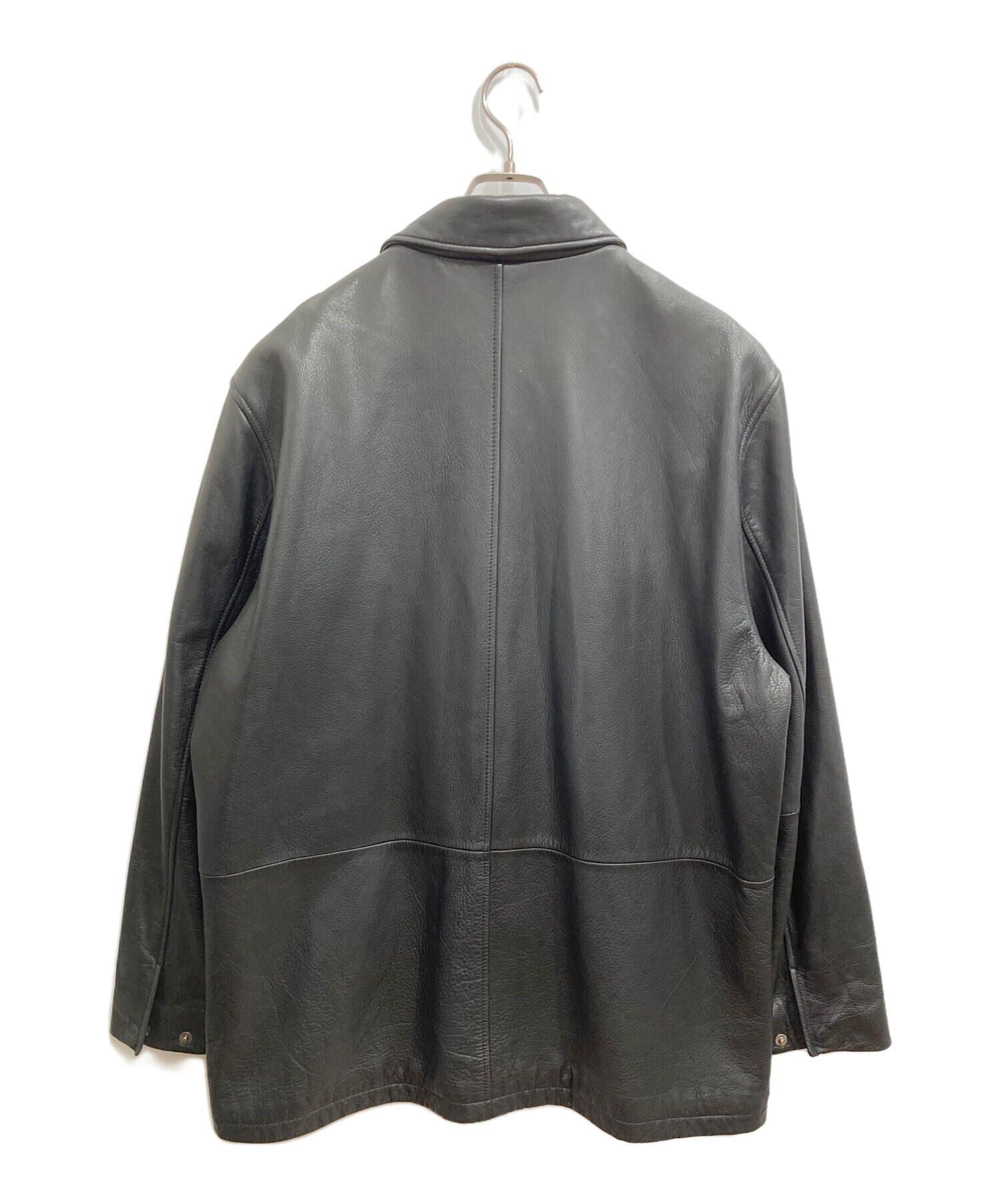 ブルックスブラザーズ カーコート 羊革 レザージャケット 実質L相当 【197】 中古・古着通販】BROOKS BROTHERS (ブルックスブラザーズ) レザーカー