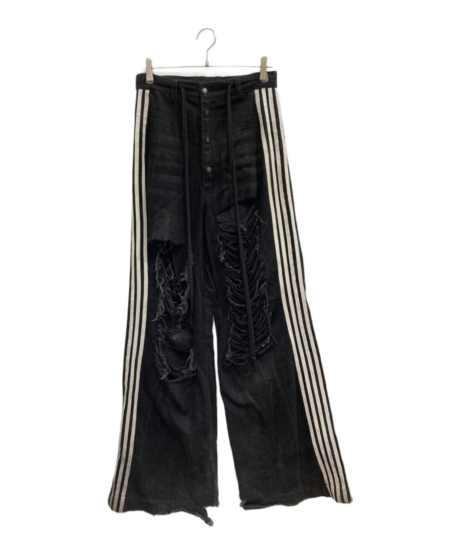 中古・古着通販】YORI SPORTS (ヨリスポーツ) ダメージラインデニム 
