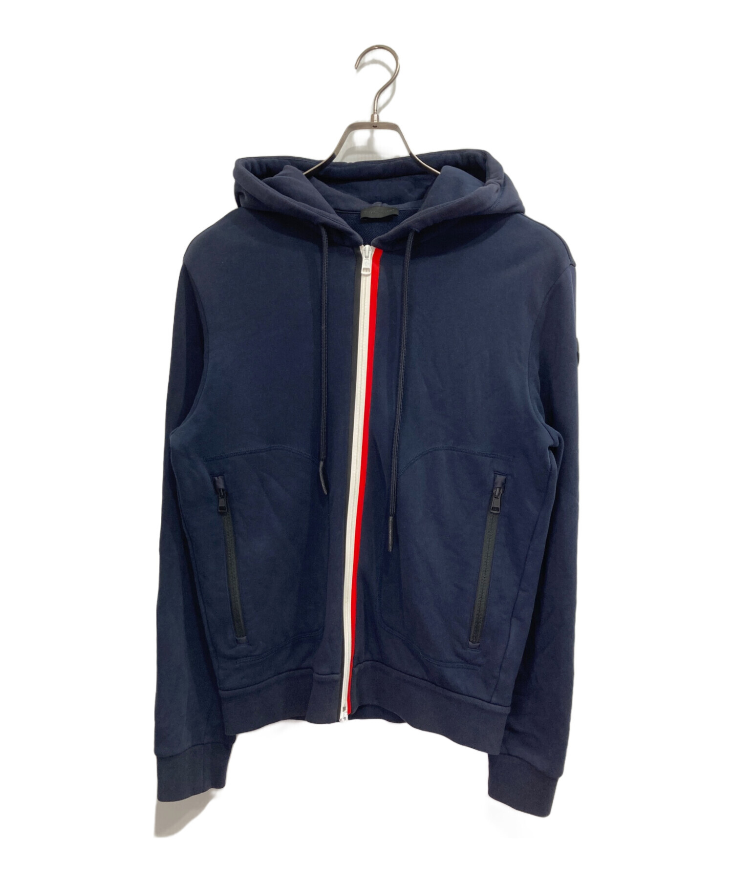 中古・古着通販】MONCLER (モンクレール) ジップパーカー ネイビー