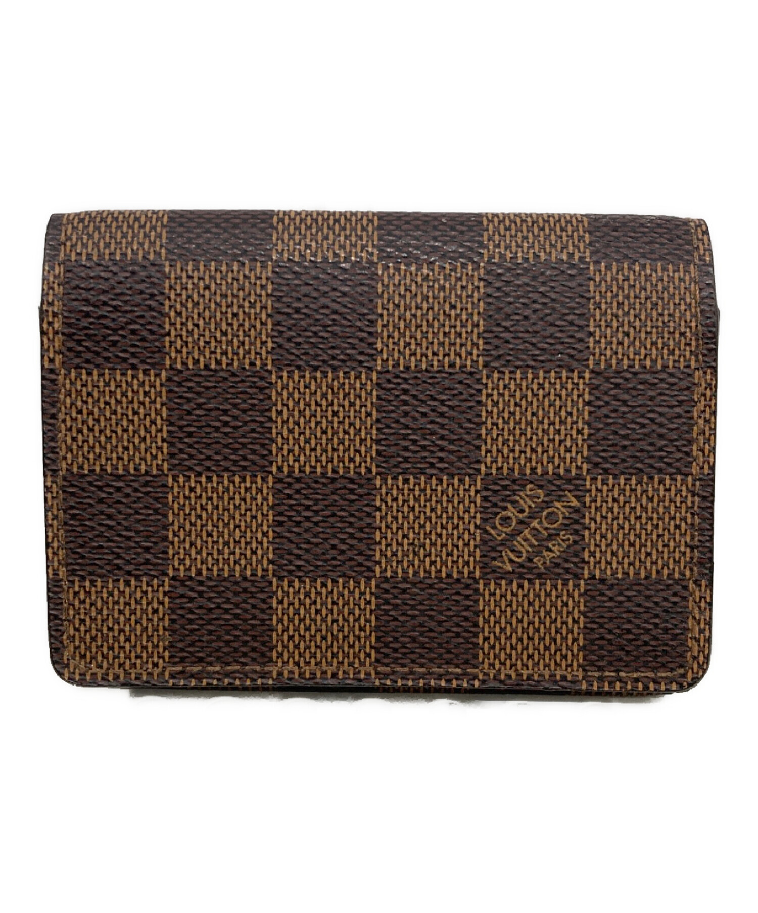 Louis Vuitton 名刺入れ ブラウン 中古・古着通販】LOUIS VUITTON (ルイ ヴィトン) 名刺入れ ブラウン
