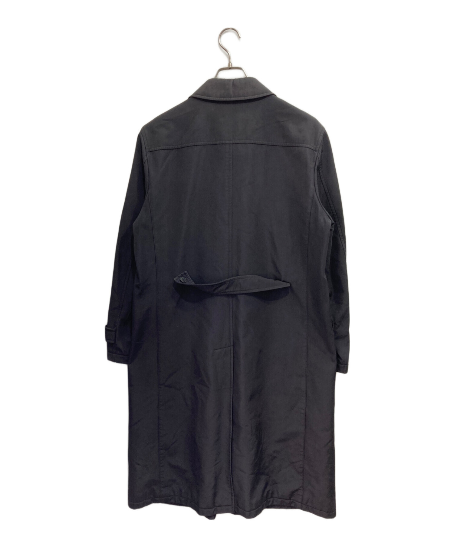 バーバリーブラックレーベル ステンカラーコート ネイビー　濃紺黒　M 中古・古着通販】BURBERRY BLACK LABEL (バーバリーブラックレーベル