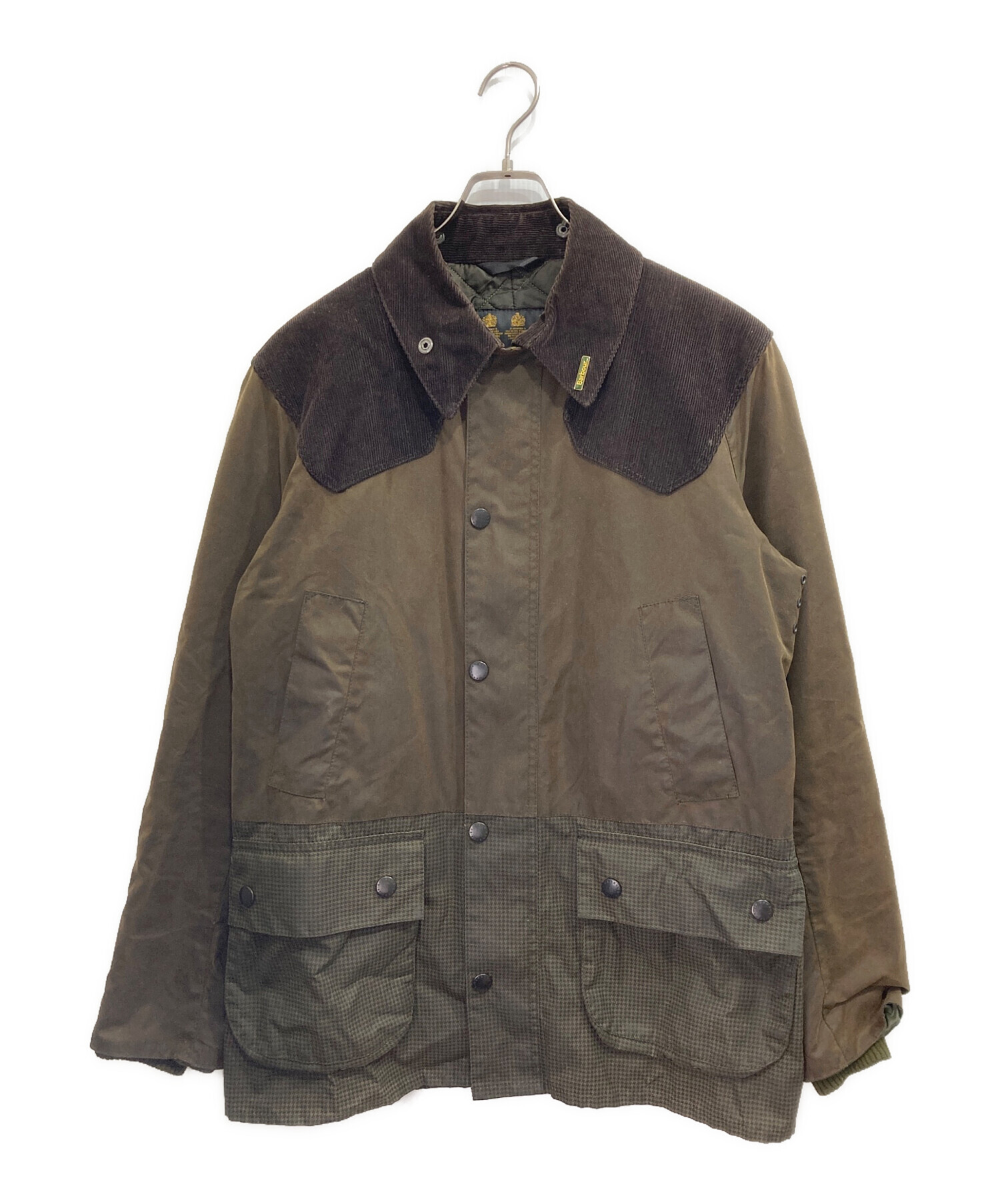 中古・古着通販】Barbour (バブアー) エルボーパッチ付切替オイルド