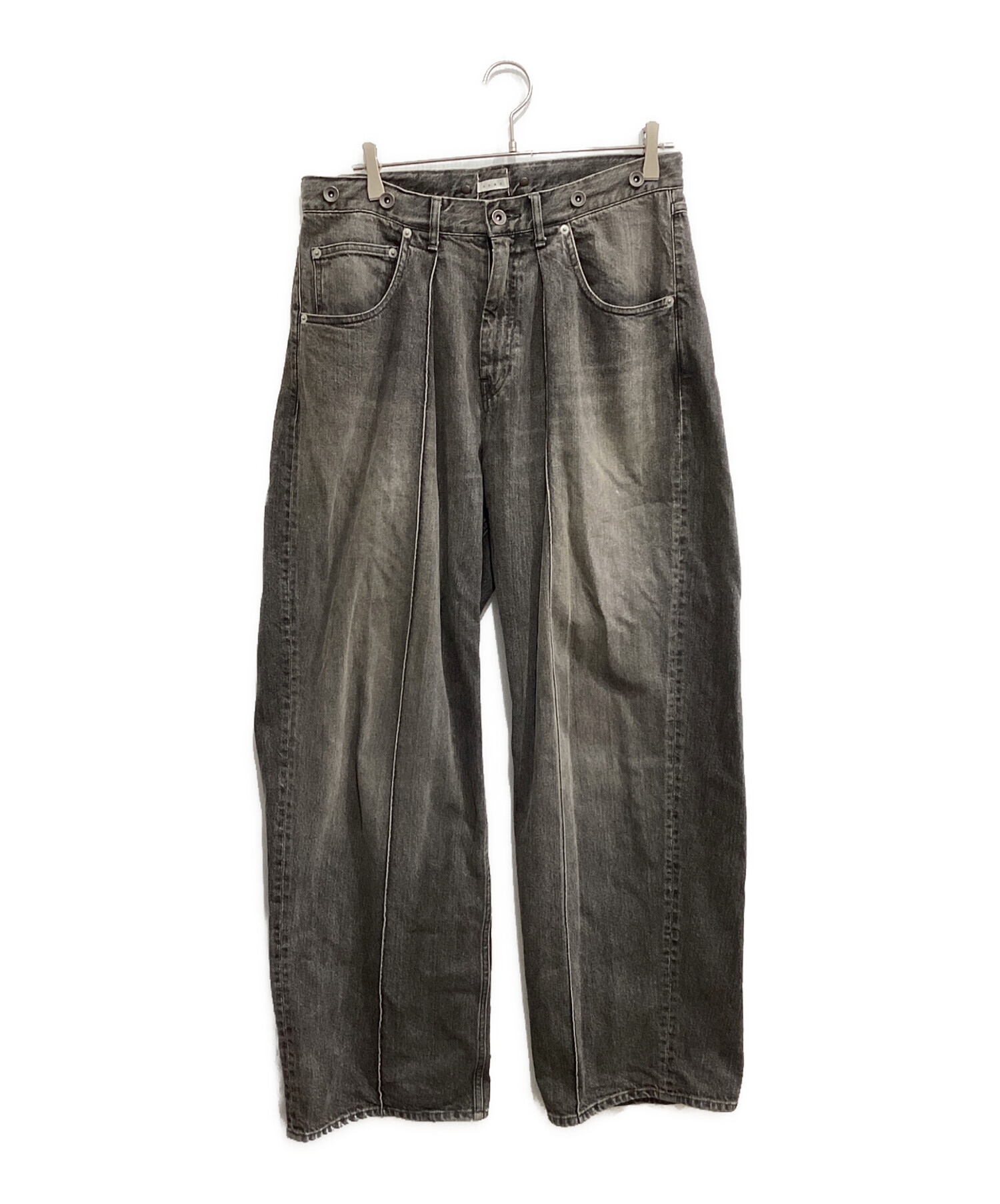 中古・古着通販】Name. (ネーム) VINTAGE DENIM PINTUCK PANTS グレー