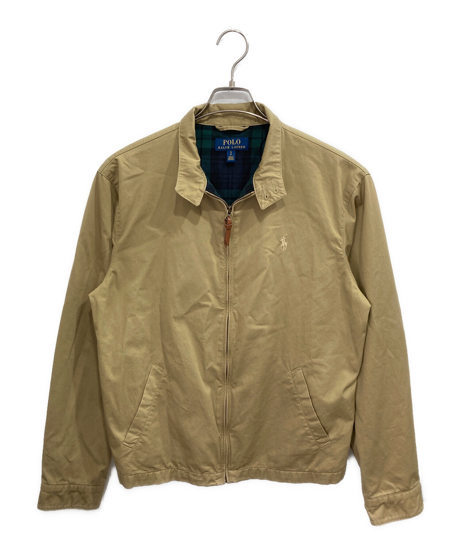 Polo by Ralph Lauren スウィングトップ チェック ベージュ 中古・古着通販】POLO RALPH LAUREN (ポロ・ラルフローレン) 裏地