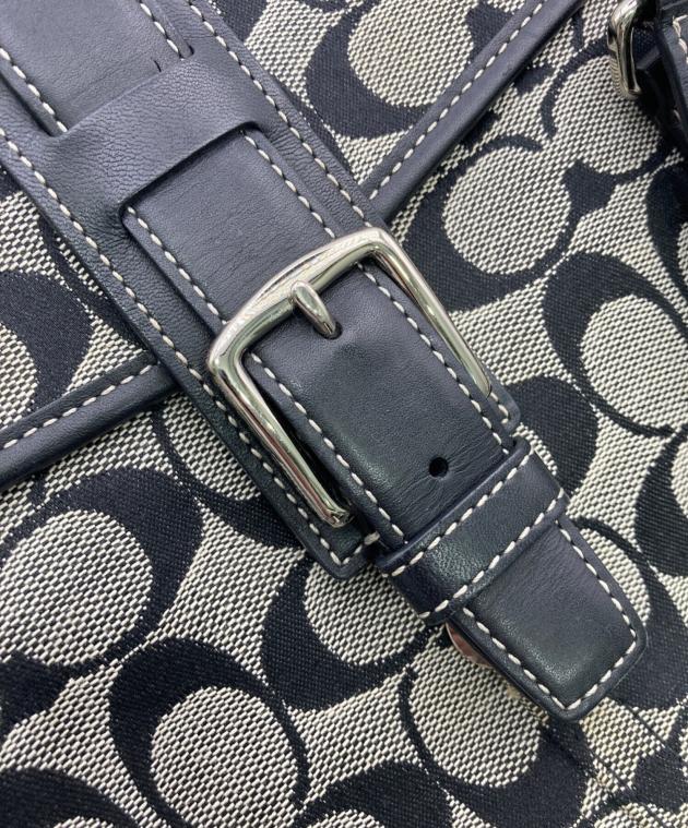 中古・古着通販】COACH (コーチ) シグネチャーハンドバッグ グレー