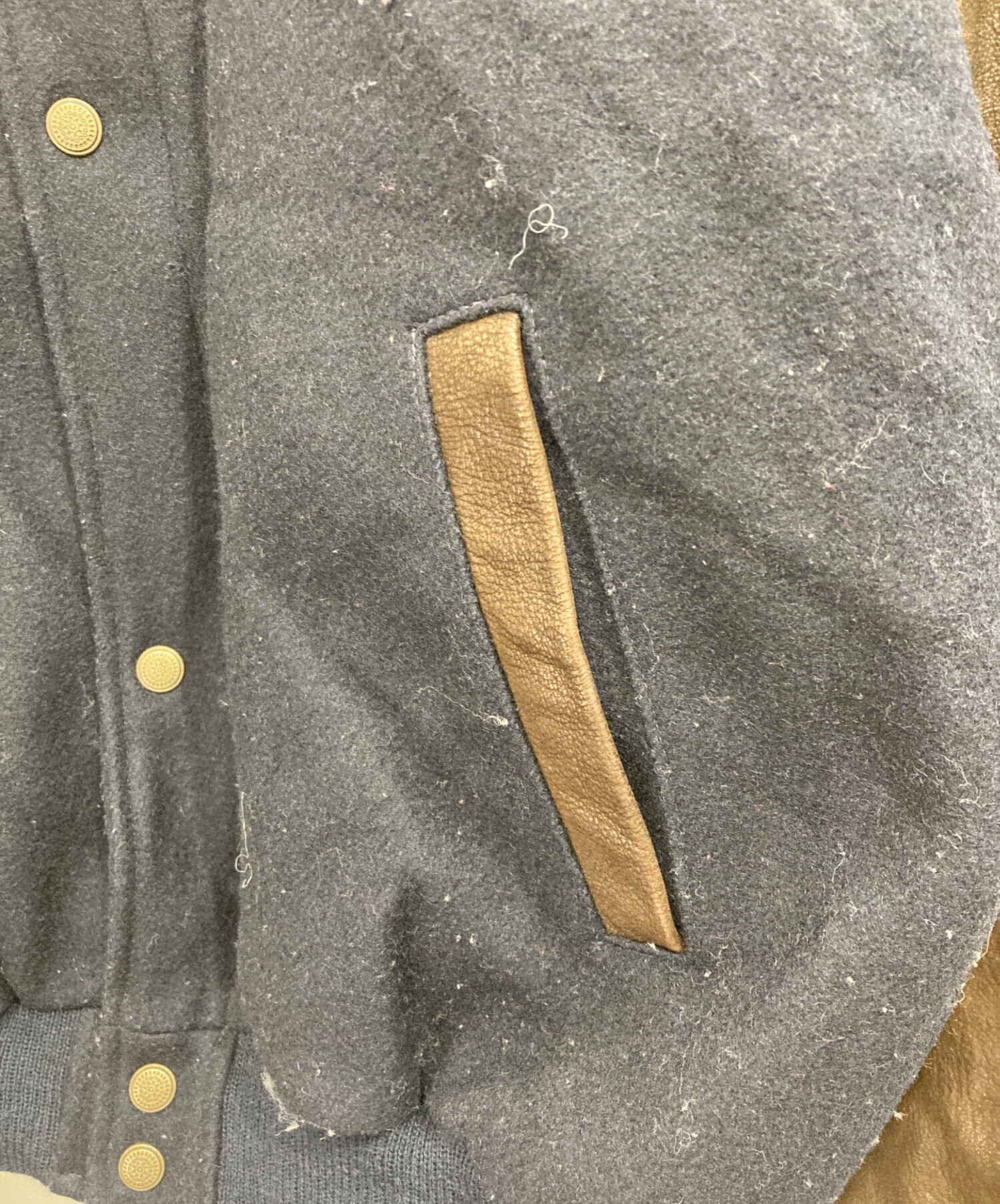 中古・古着通販】Golden Bear (ゴールデンベア) ウールレザー