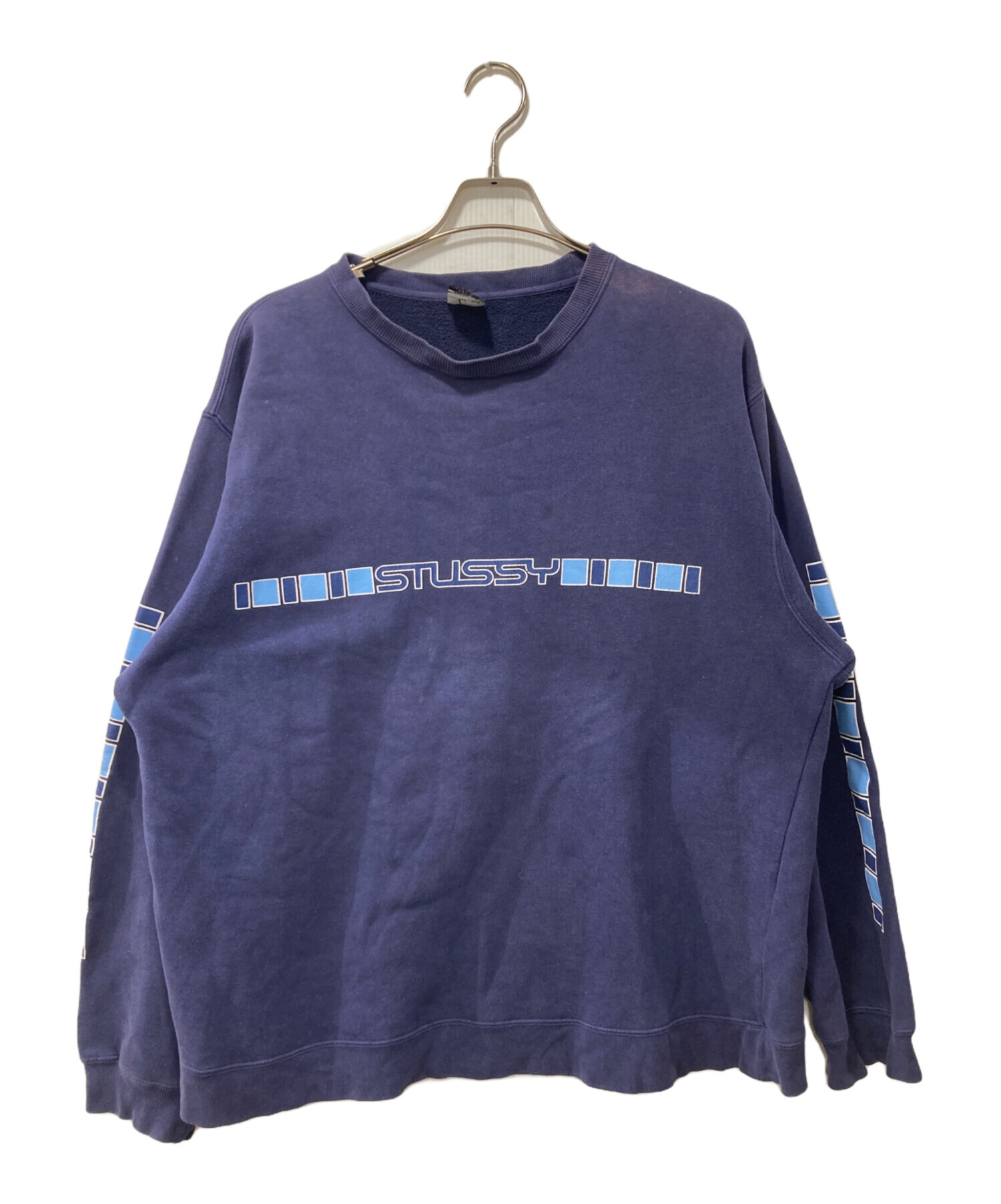 中古・古着通販】stussy (ステューシー) ロゴスウェット ネイビー
