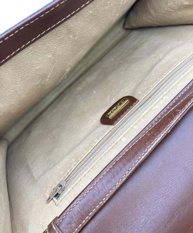 中古・古着通販】GUCCI (グッチ) キャンパスレザーショルダーバッグ