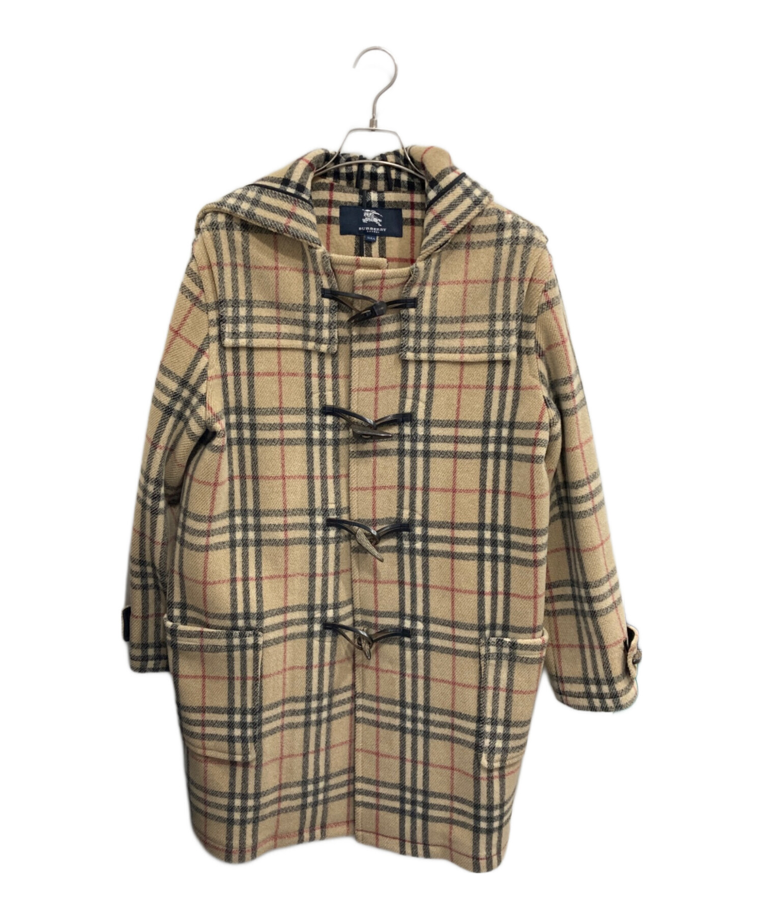 美品　バーバリーロンドン　レディース　ダッフルコート　フード　ノバチェック　L 中古・古着通販】BURBERRY LONDON (バーバリーロンドン) ノヴァ