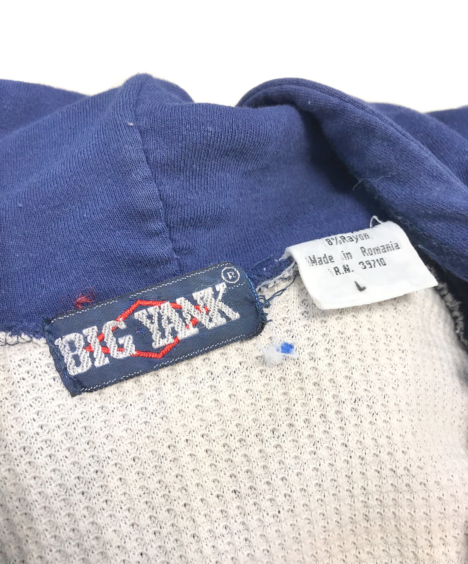 中古・古着通販】BIG YANK (ビッグヤンク) 裏サーマルジップパーカー