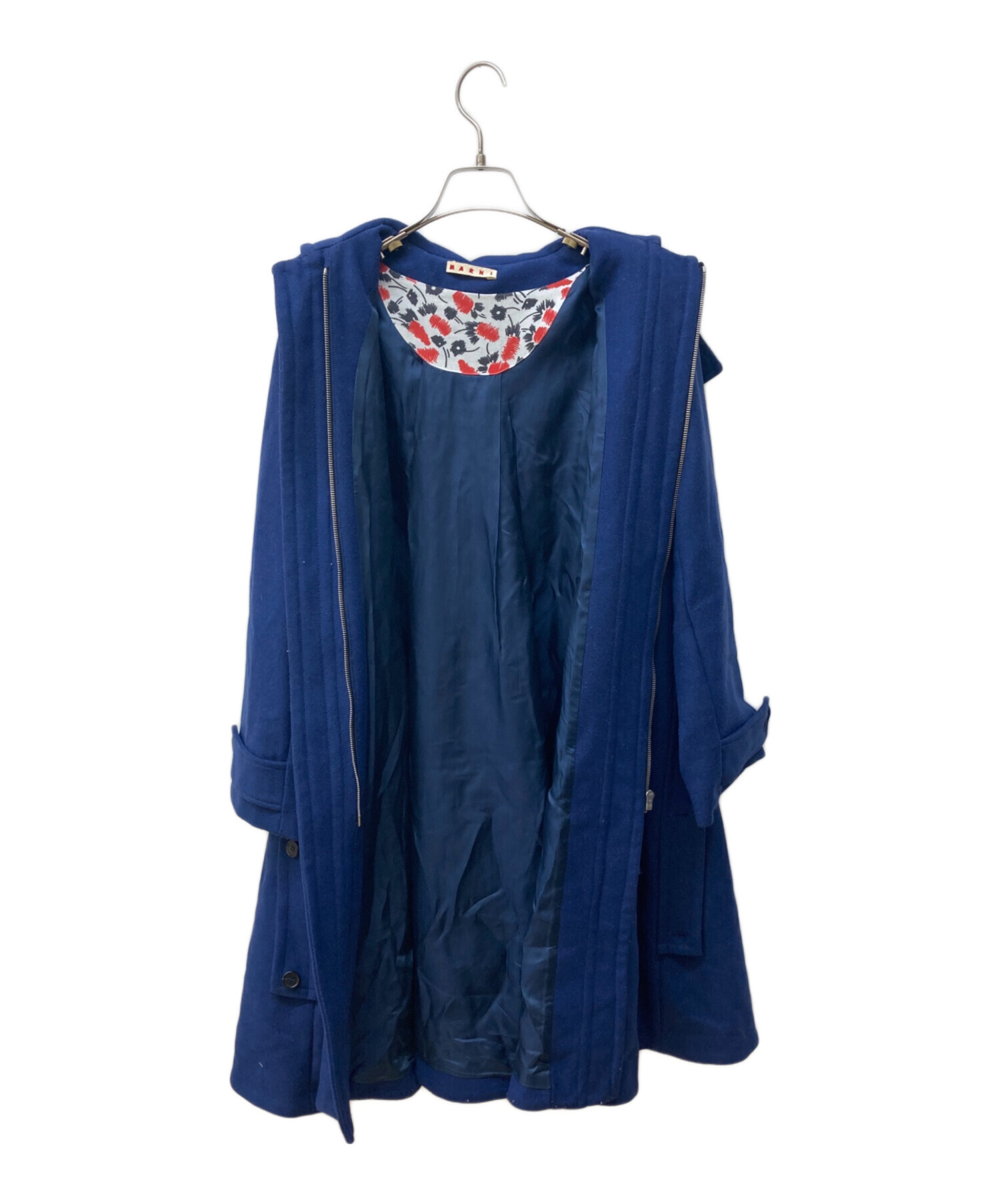 中古・古着通販】MARNI (マルニ) ダッフルコート ブルー サイズ:L