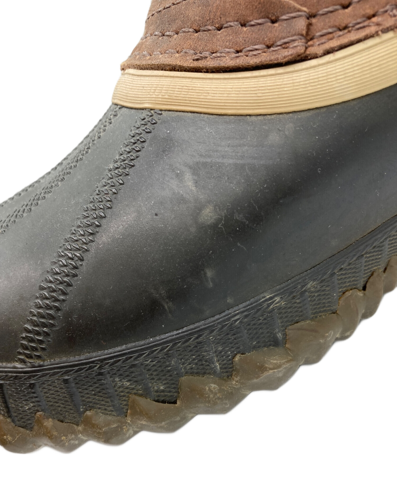中古・古着通販】SOREL (ソレル) ダックレザー ラバーブーツ ブラウン