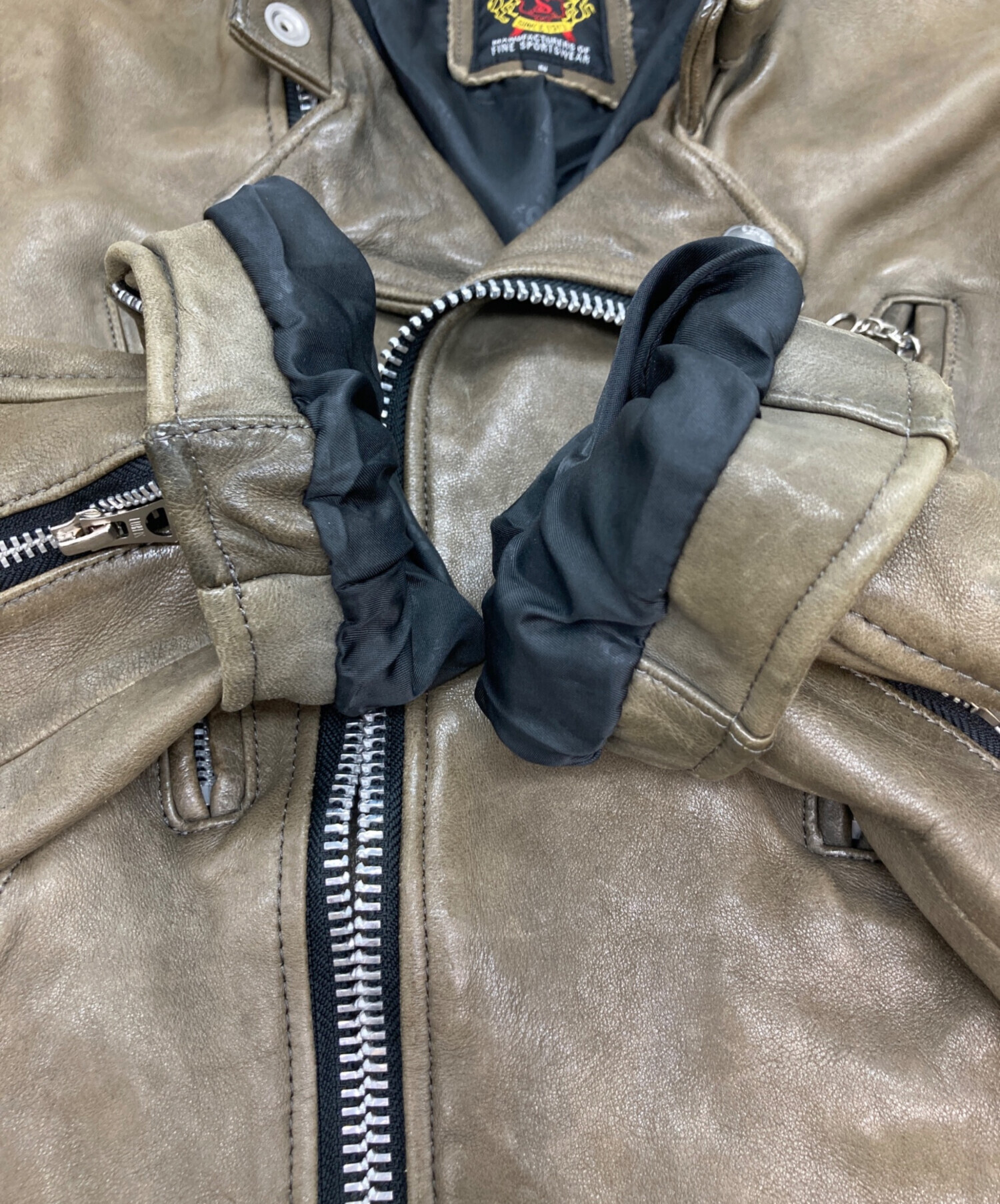 中古・古着通販】Schott (ショット) レザーライダースジャケット 