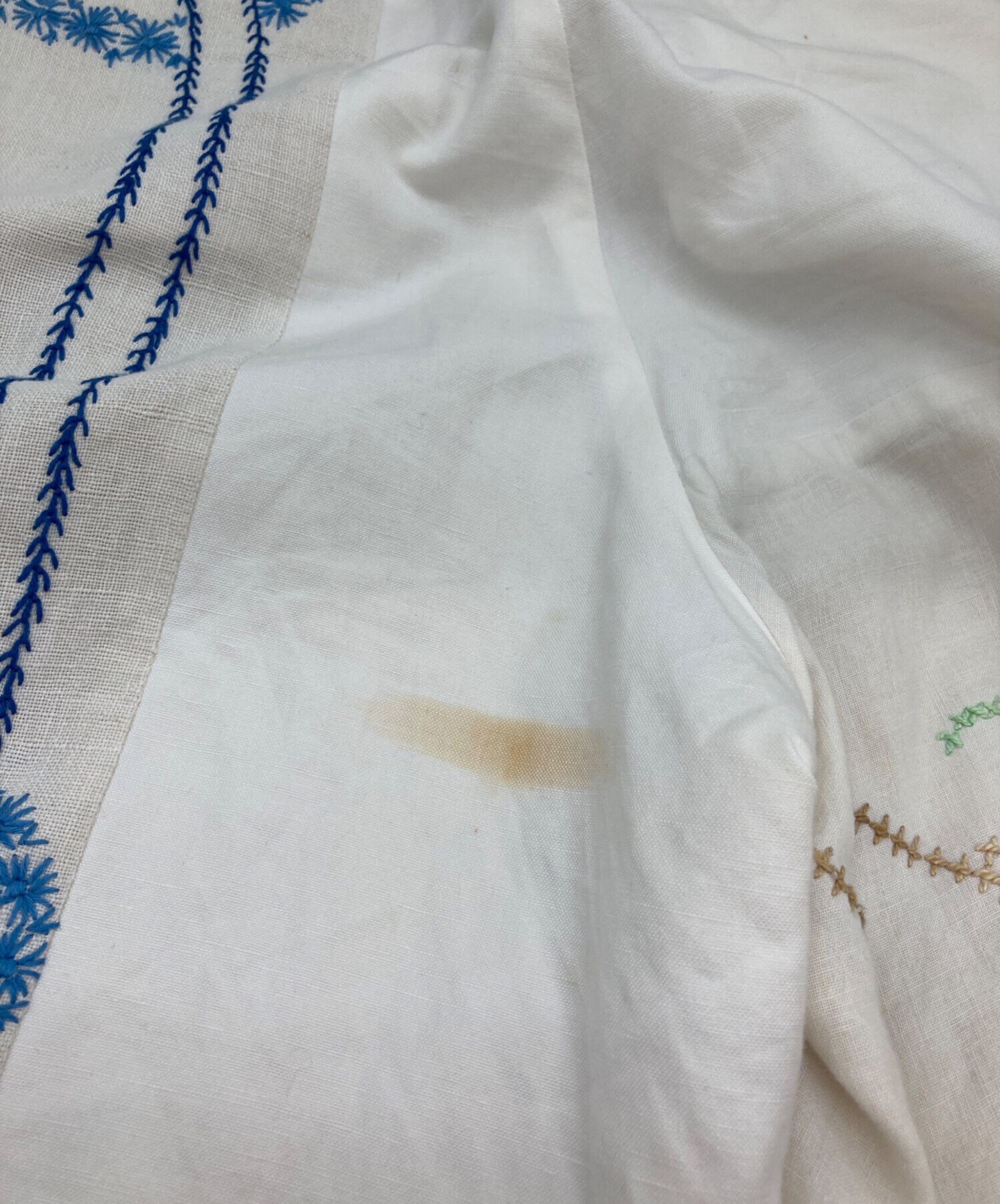 中古・古着通販】YEAH RIGHT! (イェーライト) 花柄刺繍パンツ ホワイト