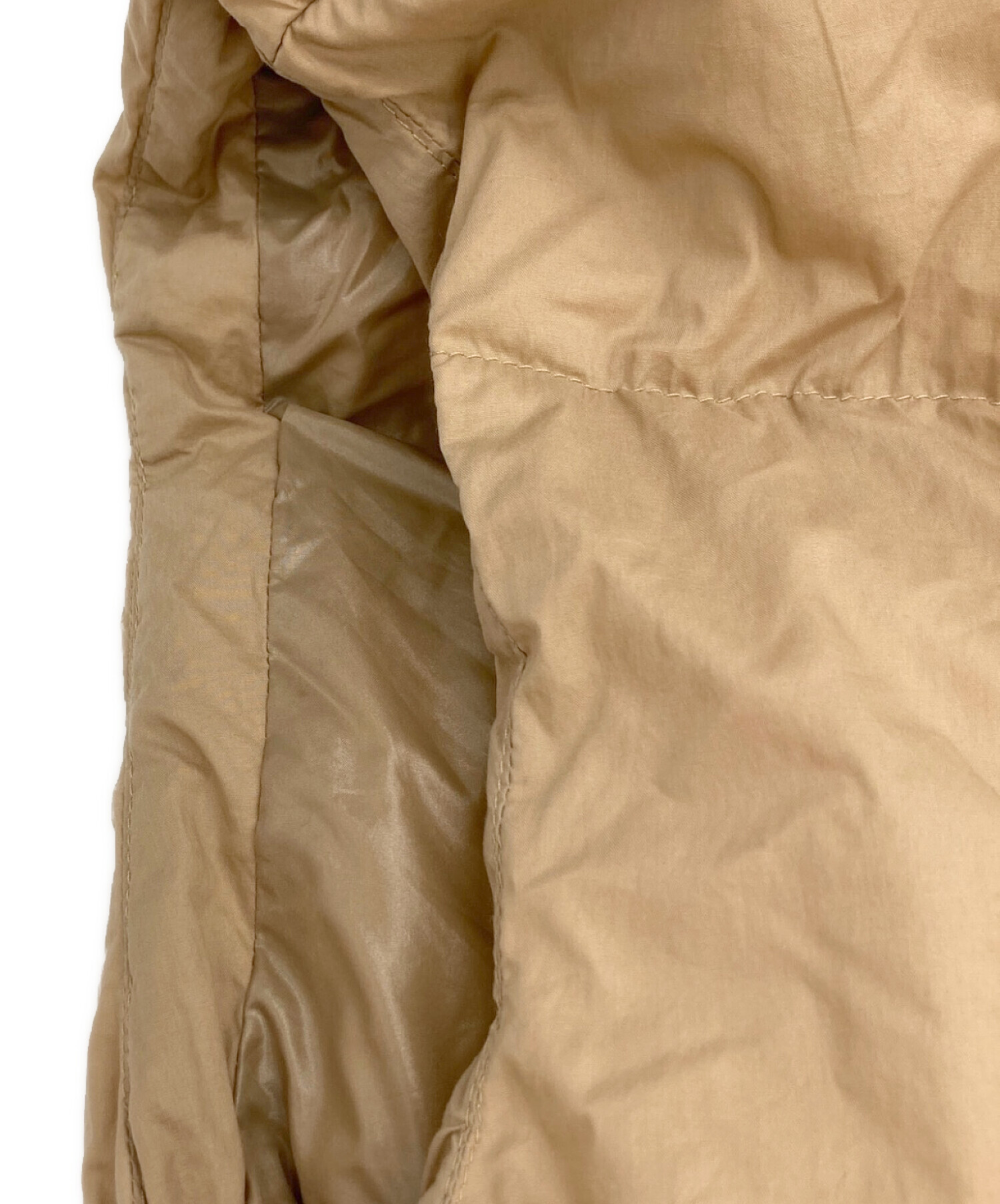 中古・古着通販】MONCLER (モンクレール) ロングダウンベスト ベージュ