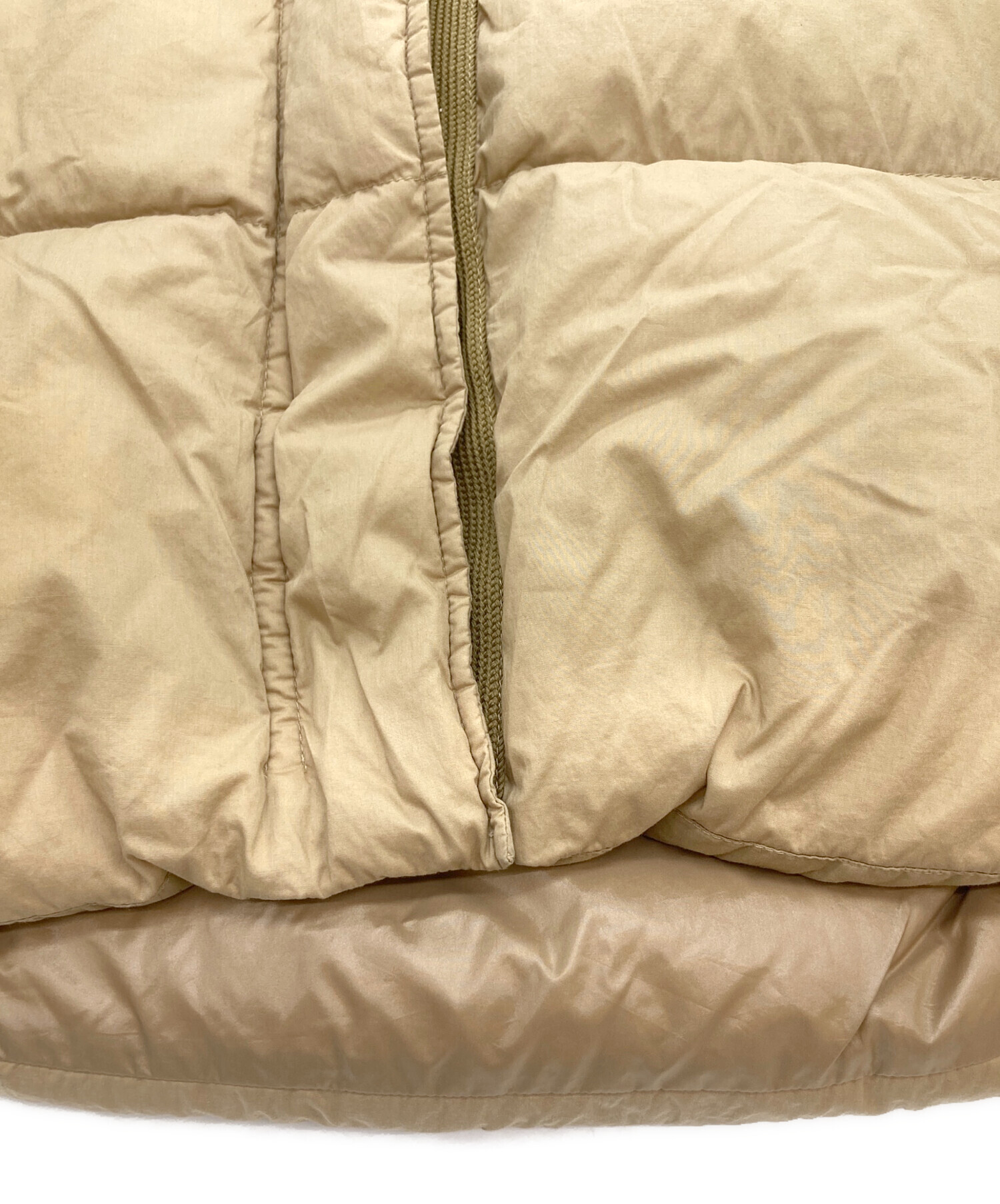 中古・古着通販】MONCLER (モンクレール) ロングダウンベスト ベージュ