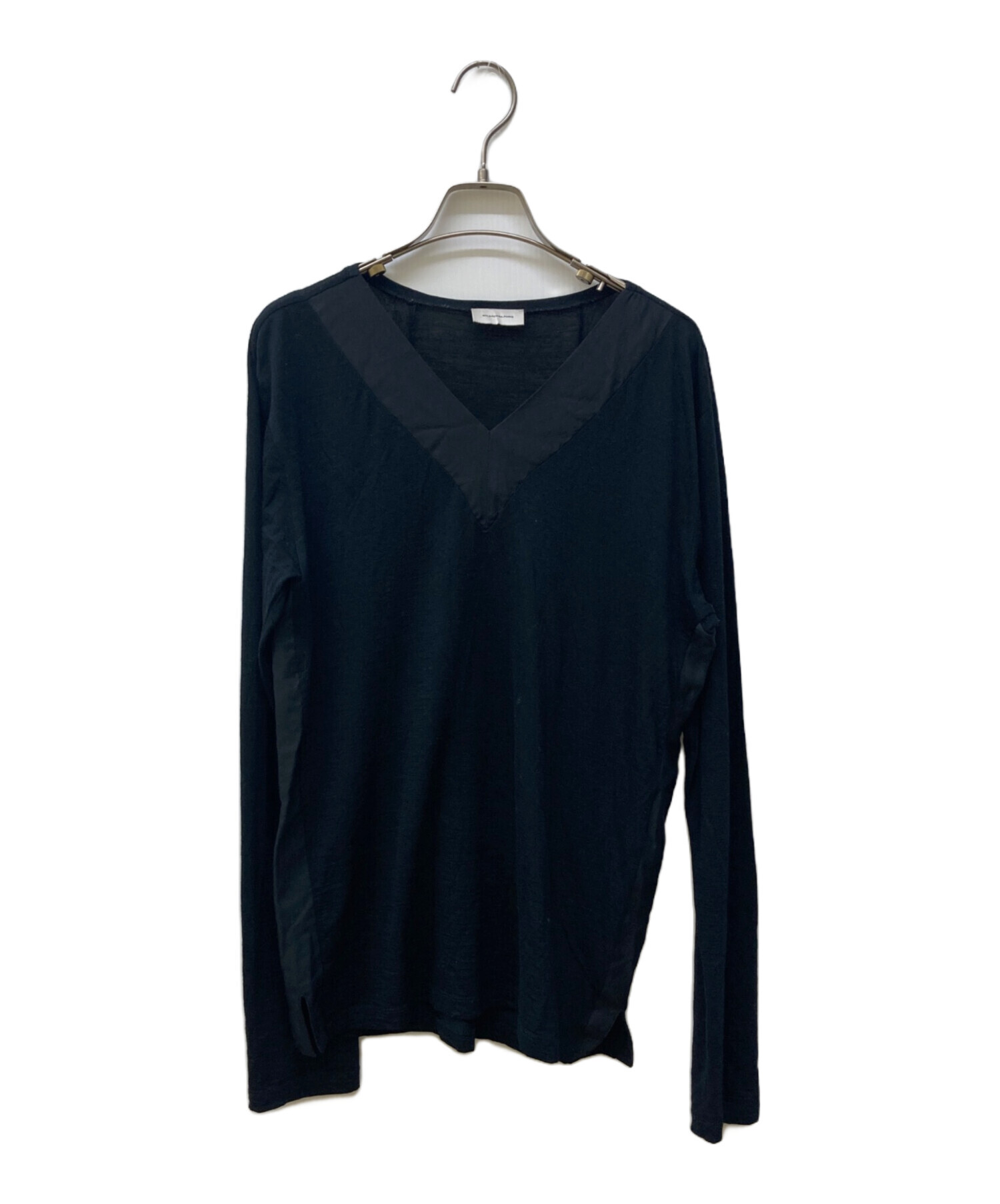 中古・古着通販】BALENCIAGA (バレンシアガ) Vネックニット ブラック 