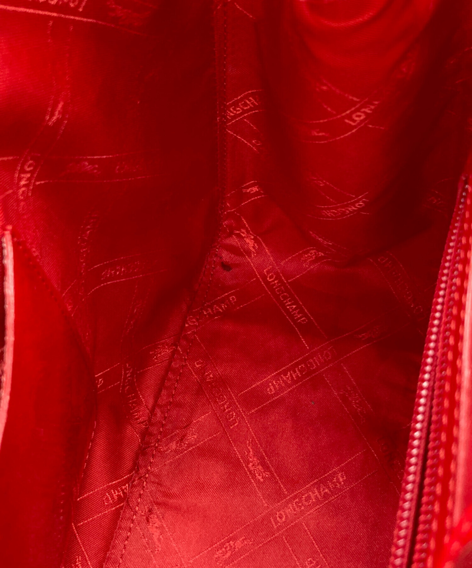 中古・古着通販】LONGCHAMP (ロンシャン) エナメルショルダーバッグ