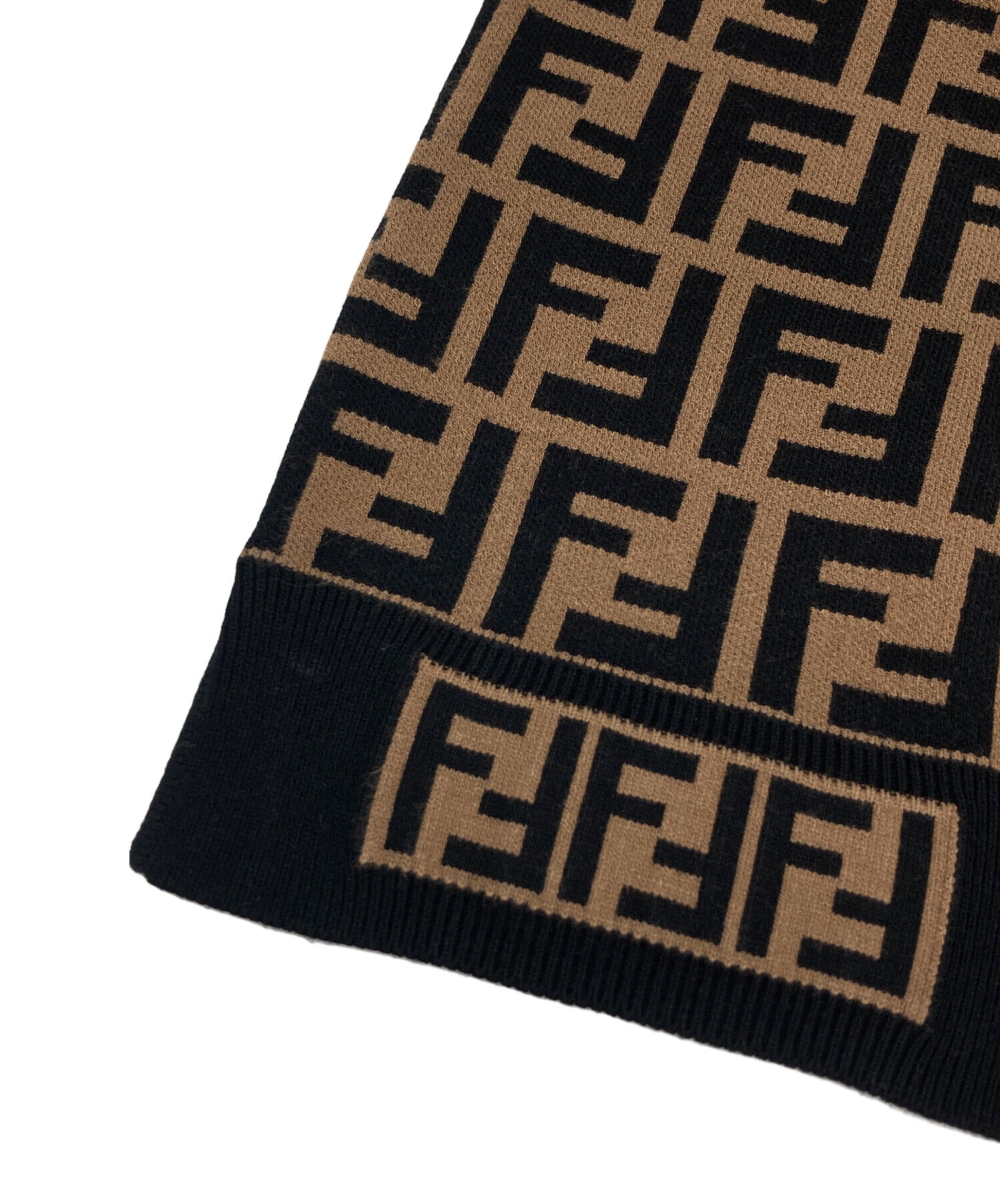 中古・古着通販】FENDI (フェンディ) S/S ズッカ柄ニット ブラウン