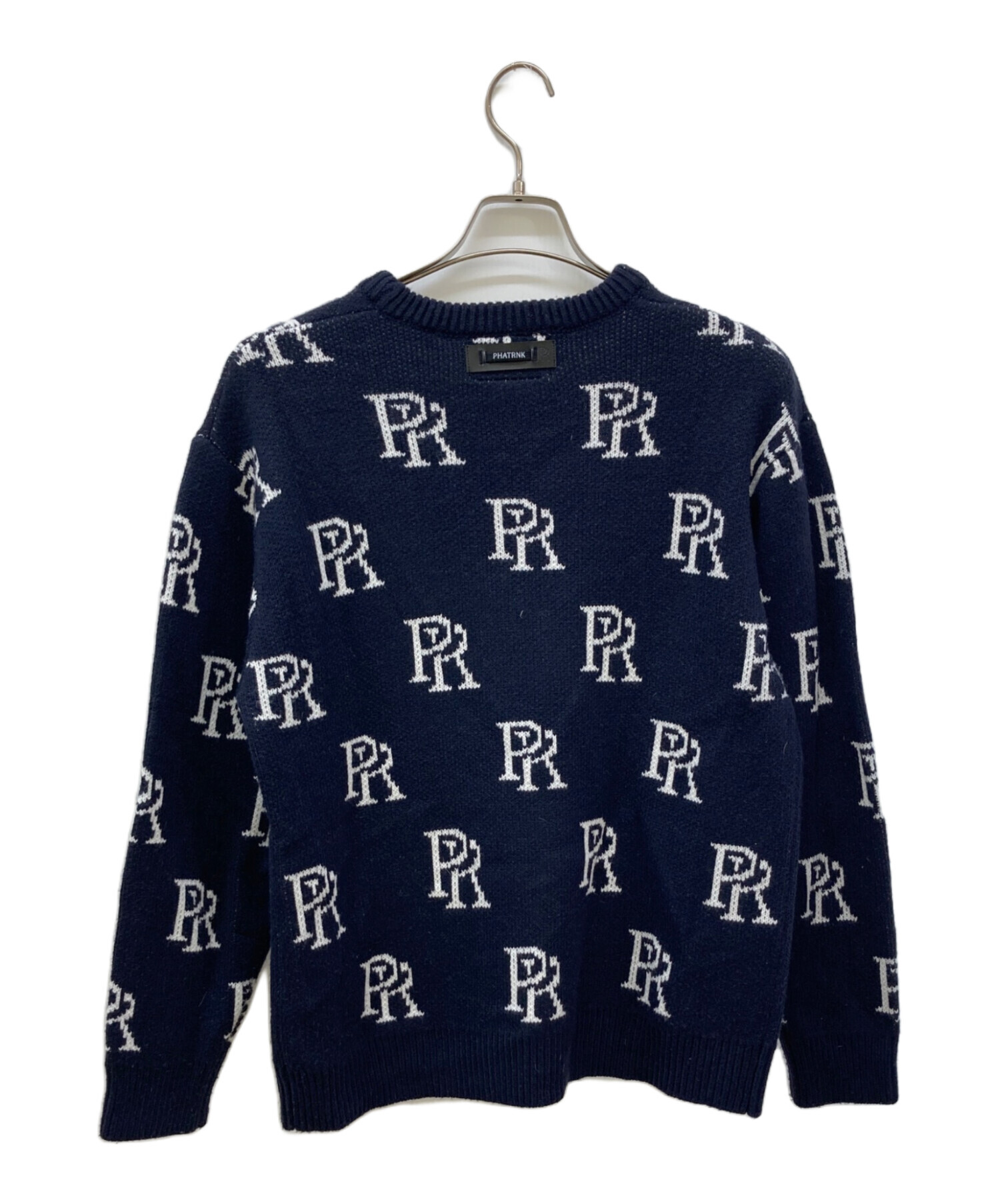中古・古着通販】phatrnk (ファットランク) PRロゴニット ネイビー