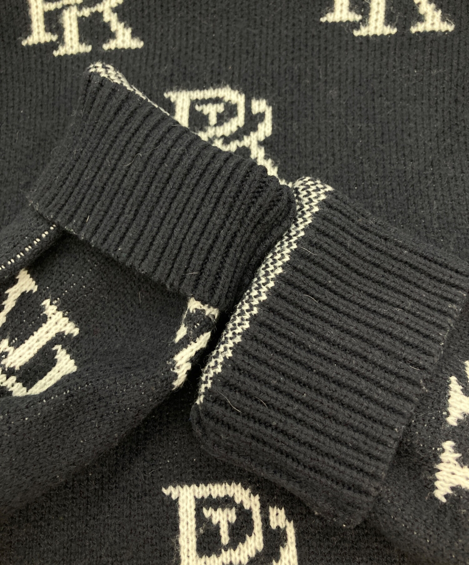 PHATRNK ロゴ入り クルーネックセーター 中古・古着通販】phatrnk (ファットランク) PRロゴニット ネイビー