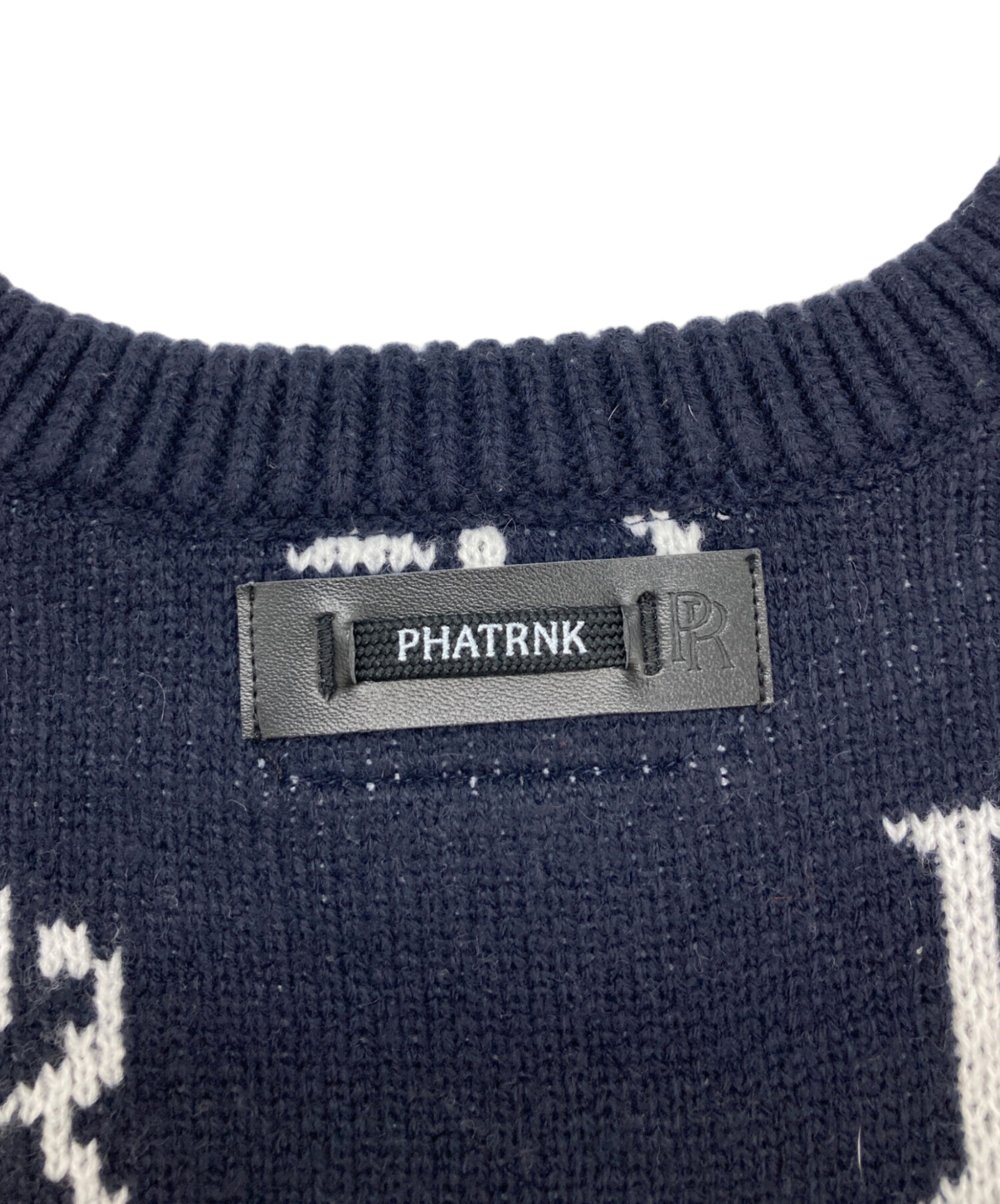 中古・古着通販】phatrnk (ファットランク) PRロゴニット ネイビー