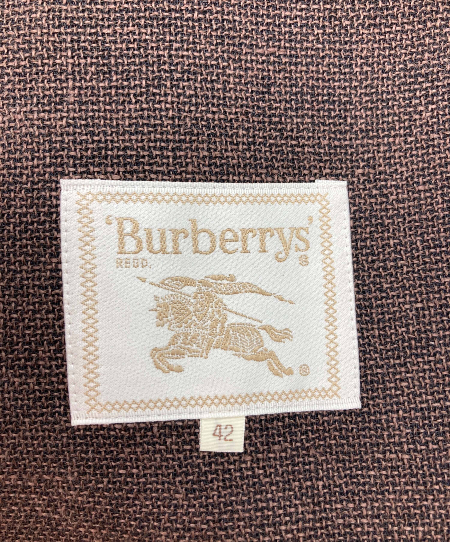 BURBERRY ブラウン テーラードジャケット 42 burberry blazer jacket mens 42R Houndstooth wool | eBay