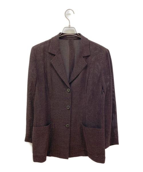 BURBERRY ブラウン テーラードジャケット 42 中古・古着通販】Burberry's (バーバリーズ) リネンブレンドテーラード