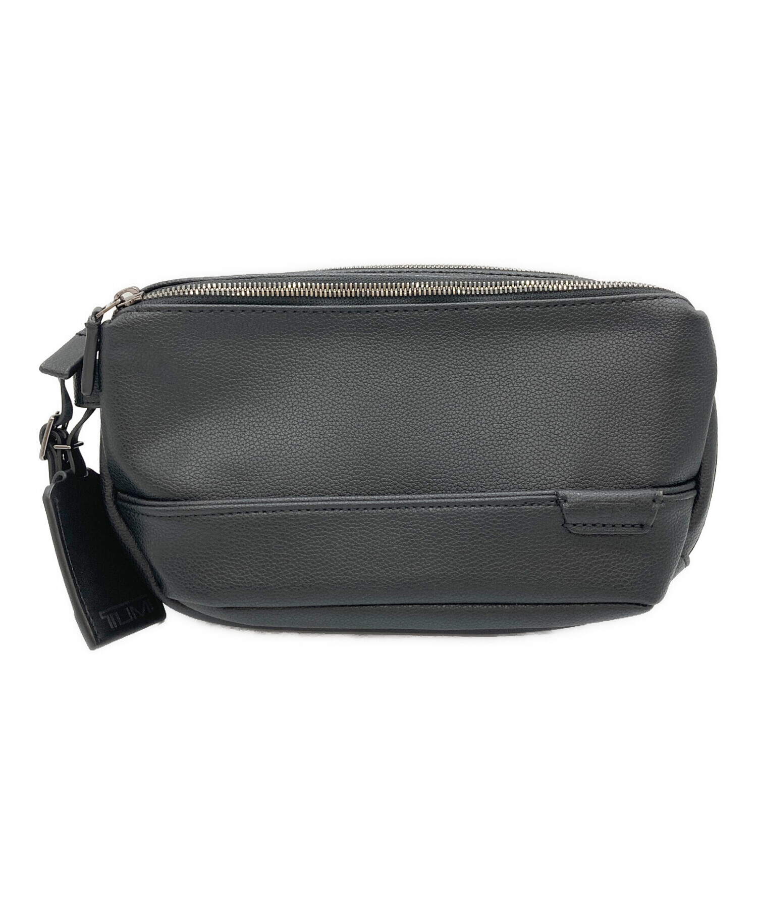 中古・古着通販】TUMI (トゥミ) DANTE/レザーウエストバッグ ブラック