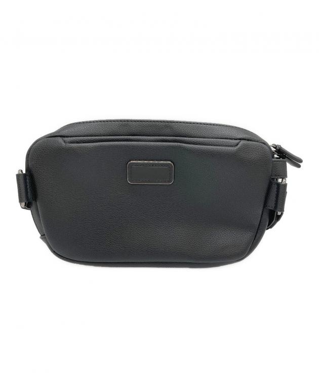 TUMI レザー製　ウエストバッグ　ボディバッグ 中古・古着通販】TUMI (トゥミ) DANTE/レザーウエストバッグ ブラック