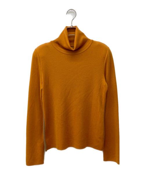 美品✨フォクシー タートルネックニット 長袖 ロゴプレート ブラウン 42 XL 中古・古着通販】FOXEY (フォクシー) タートルネックニット