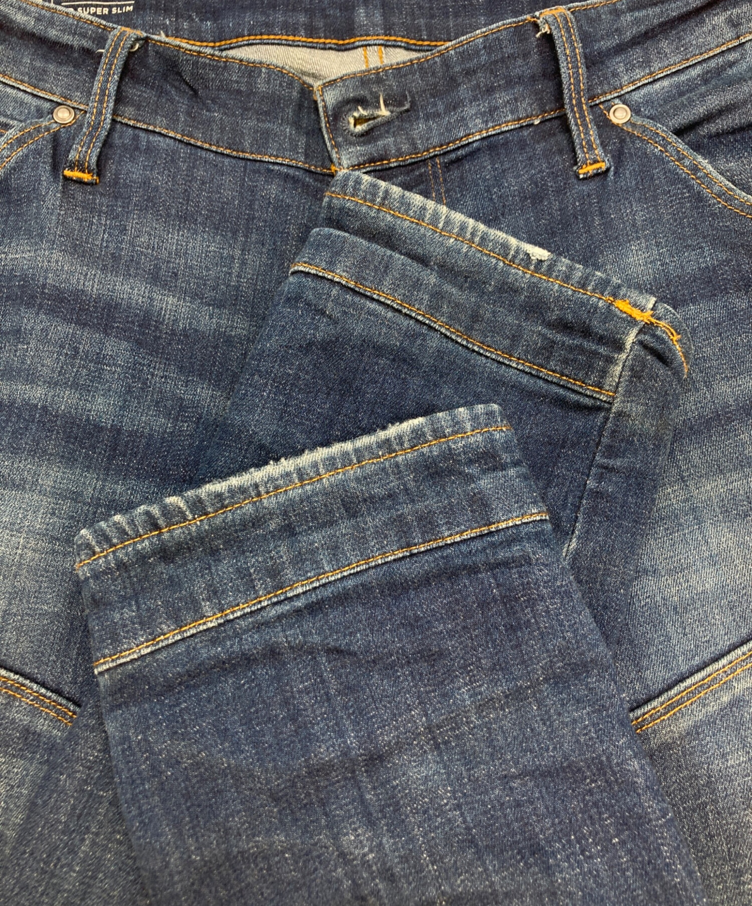 中古・古着通販】G-STAR RAW (ジースターロゥ) バイカーデニムパンツ 